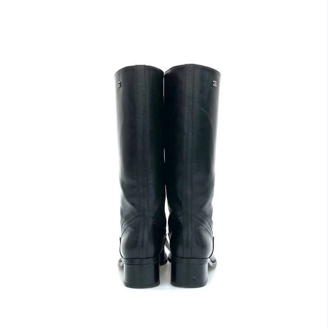 Chanel Chanel high boots in stretch lambskin and lambskin leather Size US 8 / IT 38 - 3 Thumbnail