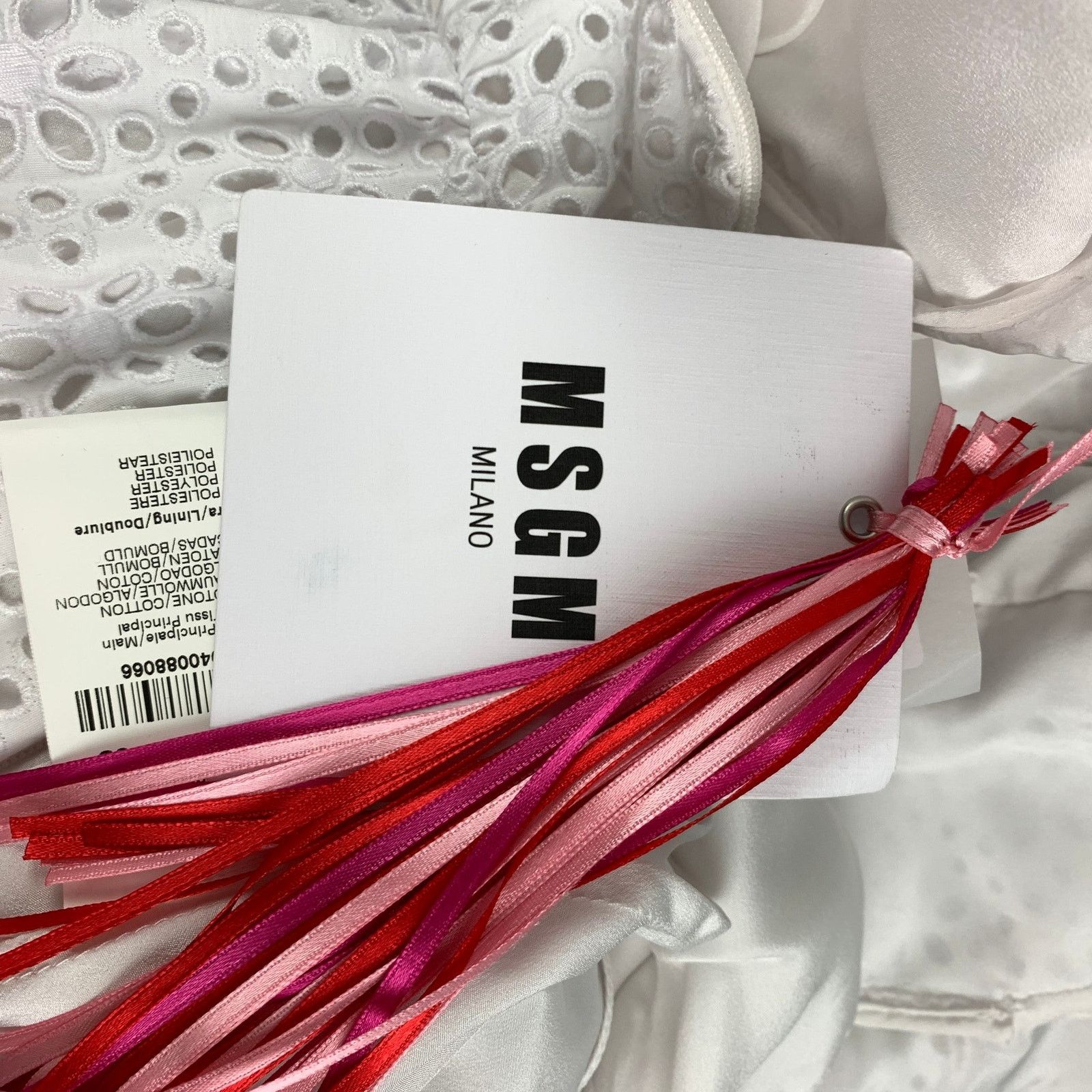 MSGM MSGM Size 4 White Cotton Eyelet Ruffle Dress Size S / US 4 / IT 40 - 5 Thumbnail