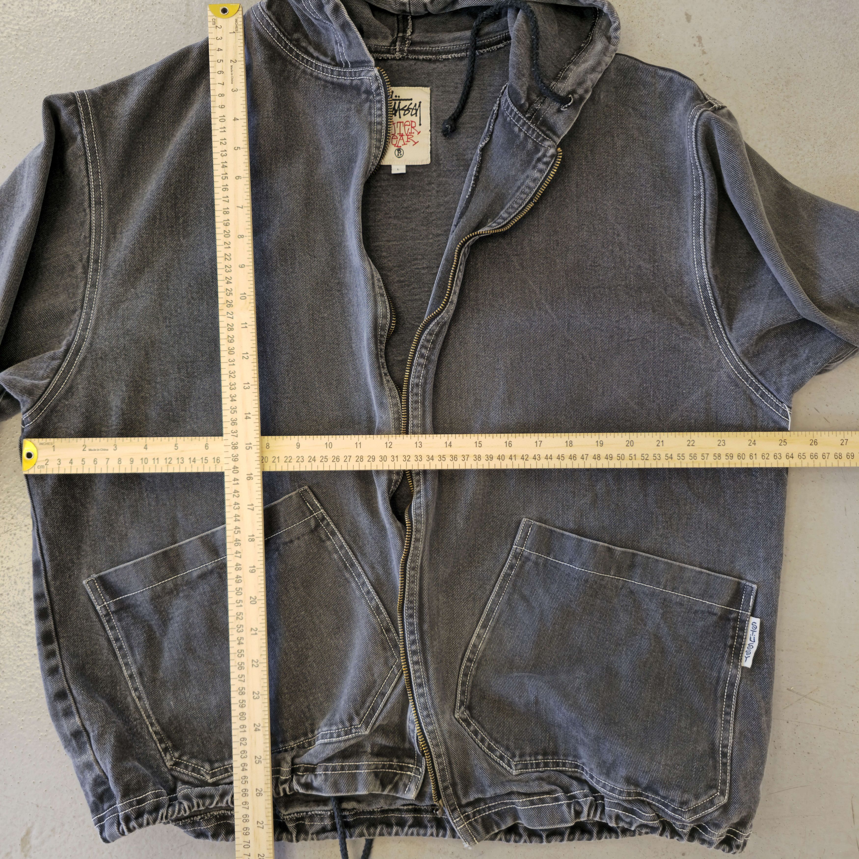 Stussy Full Zip Canvas Hoodie Size US L / EU 52-54 / 3 - 5 Thumbnail