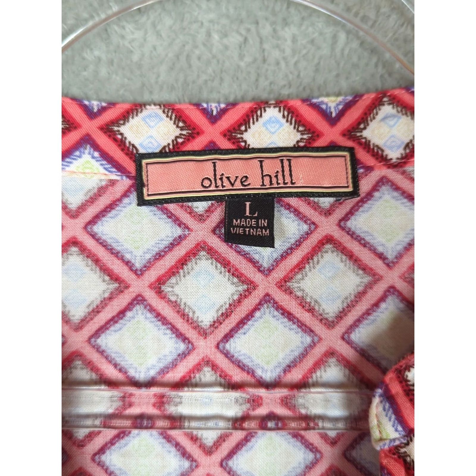 Anthropologie Anthropologie Olive Hill Boho Blouse Tunic Top Floral Multicolor L Womens V-Neck Roll Tab Sleeve House Holiday Party/Cocktail Travel Workwear Casual Size L / US 10 / IT 46 - 4 Thumbnail