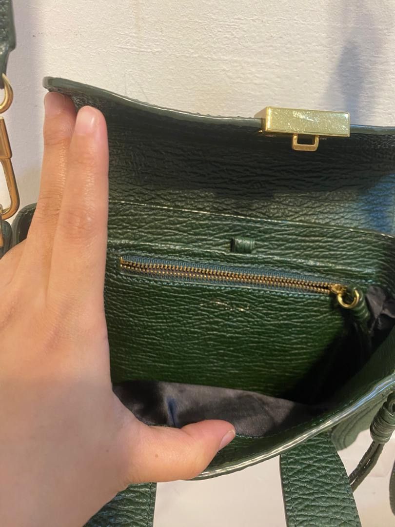 3.1 Phillip Lim 3.1 Phillip Lim Pashli Mini Satchel Jade Green Pebbled Size ONE SIZE - 5 Thumbnail