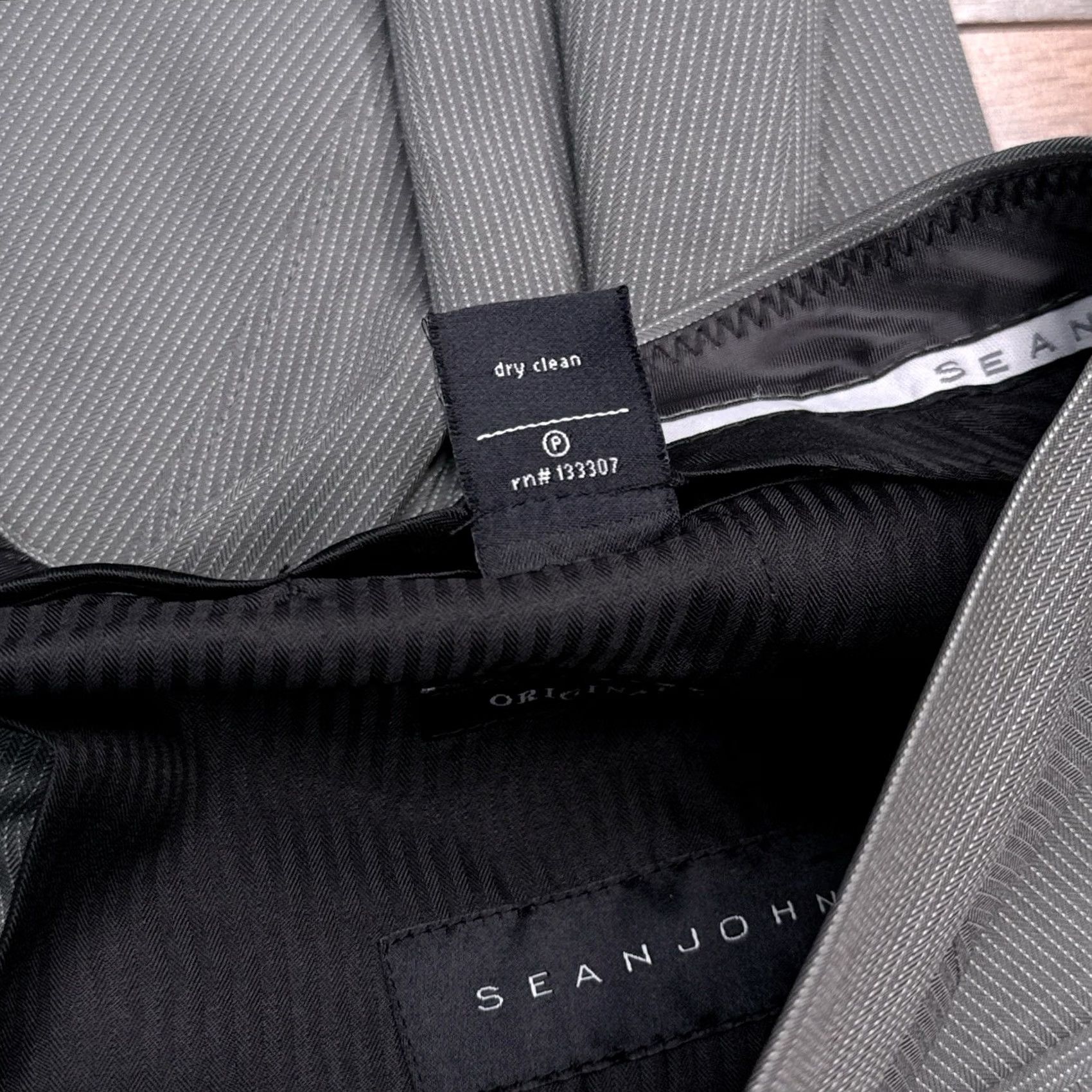 Sean John Sean John Dress Pants Mens 34x32 Gray Striped Flat Front Regular Waist 34 Inseam 32 Workwear Formal New Size US 34 / EU 50 - 7 Thumbnail