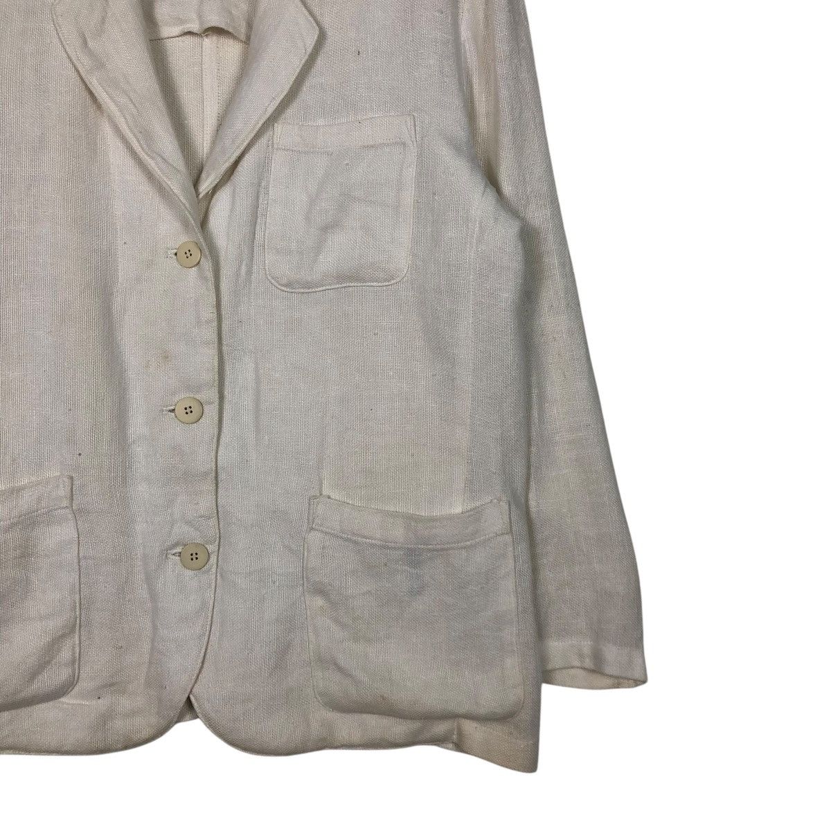 Yohji Yamamoto 🔥VINTAGE Y’S YOHJI YAMAMOTO SACKCLOTH DOUBLE BREAST Size US M / EU 48-50 / 2 - 7 Thumbnail
