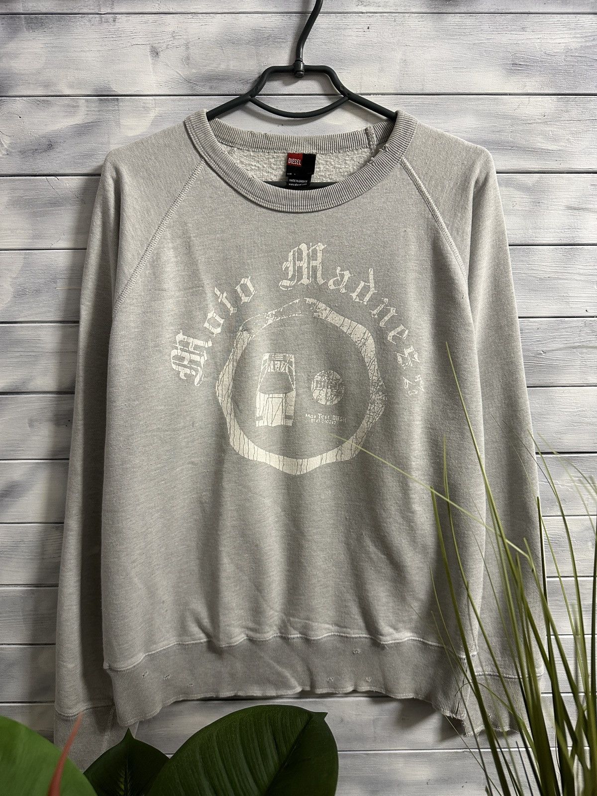 Diesel Rare Vintage Sweatshirt Diesel Moto Madness Luxury Size US L / EU 52-54 / 3 - 1 Thumbnail