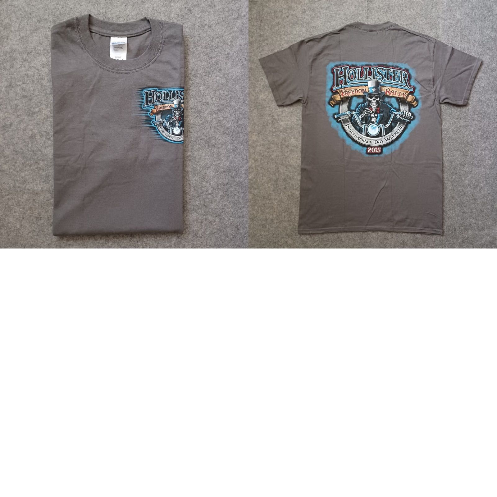 Fruit Of The Loom Hollister Independence Rally Shirt Mens M Gray Bike Engine Logo 2015 Deadstock Shirt Mens M Gray Bike Engine Logo 2015 Deadstock Size US M / EU 48-50 / 2 - 9 Thumbnail