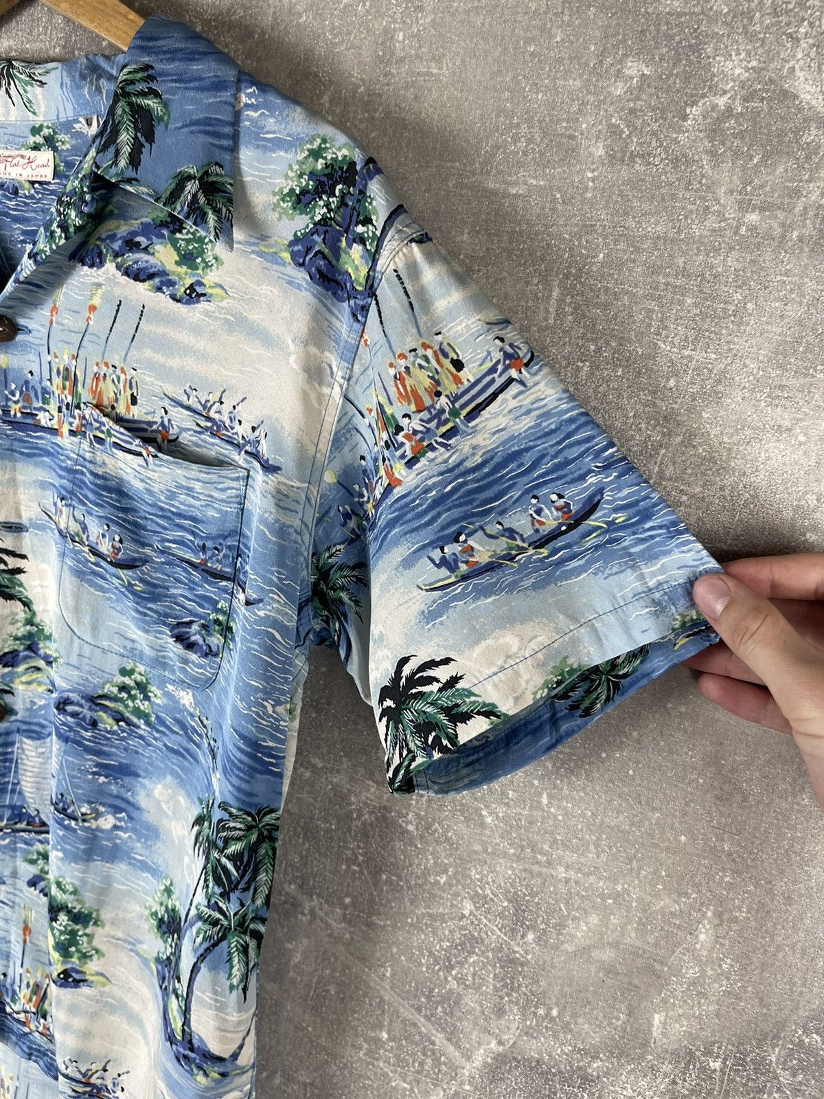 Japanese Brand × The Flat Head × Vintage The Flat Head Aloha Size L 100% Silk Vintage Hawaiian Shirt Size US L / EU 52-54 / 3 - 5 Thumbnail