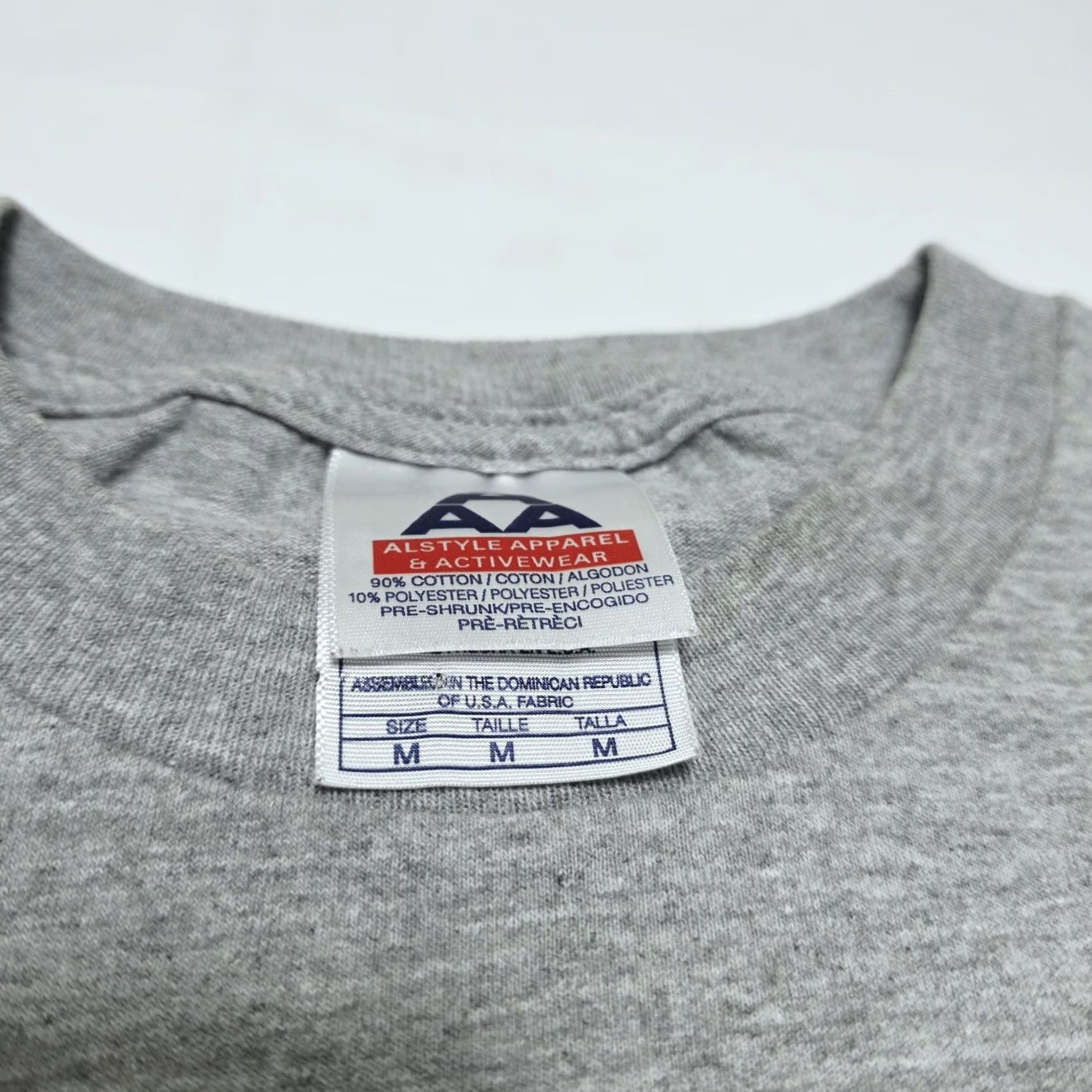 AAA VINTAGE Michigan State Spartans Helmet Gray Medium T-Shirt Y2k Mens M Cotton Blend Short Sleeve Round Neck Size US M / EU 48-50 / 2 - 3 Thumbnail