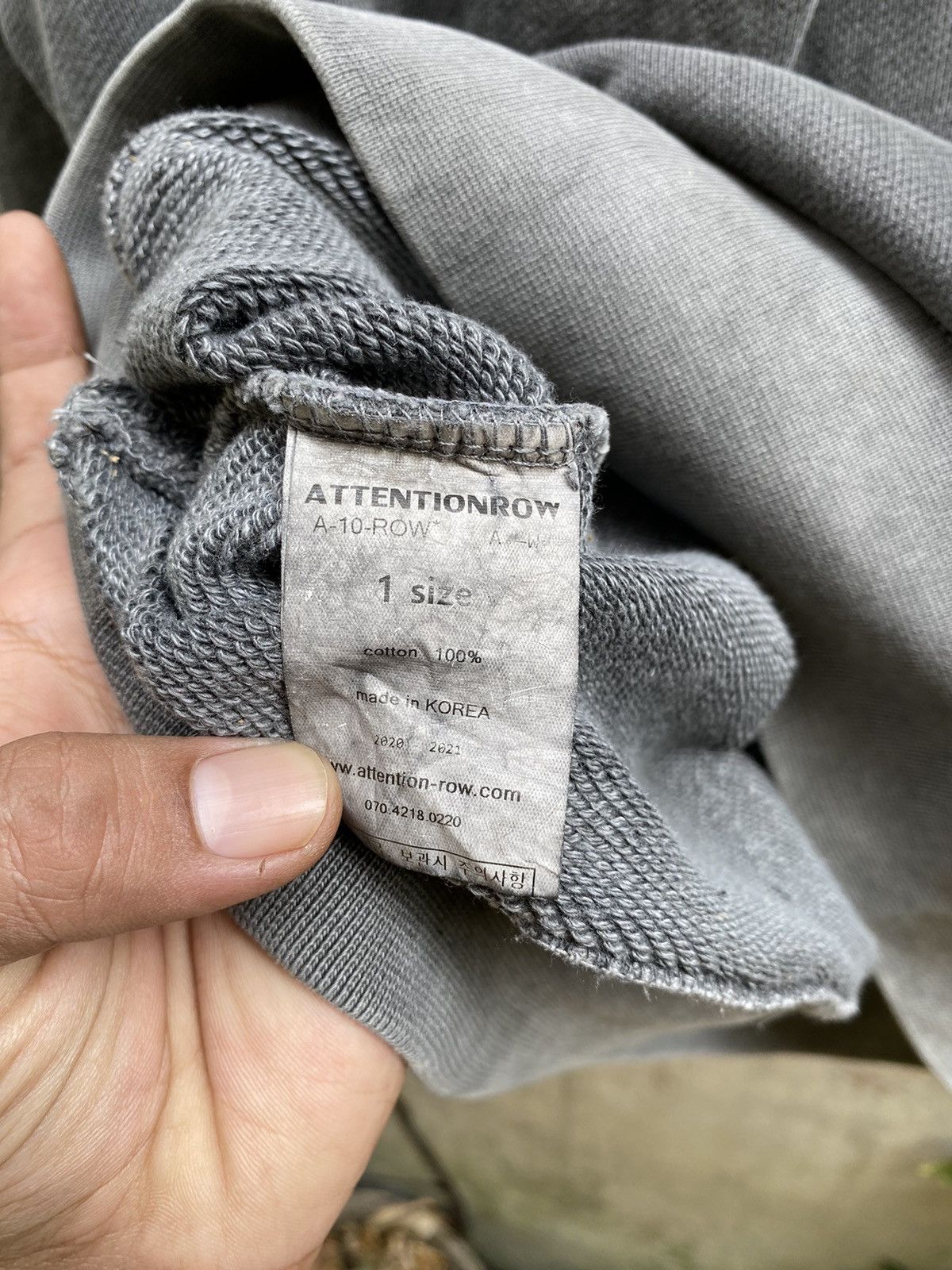 If Six Was Nine × Japanese Brand × Le Grande Bleu (L.G.B.) Attentionrow Distressed Grunge Washed Sweatshirt Size US L / EU 52-54 / 3 - 5 Thumbnail