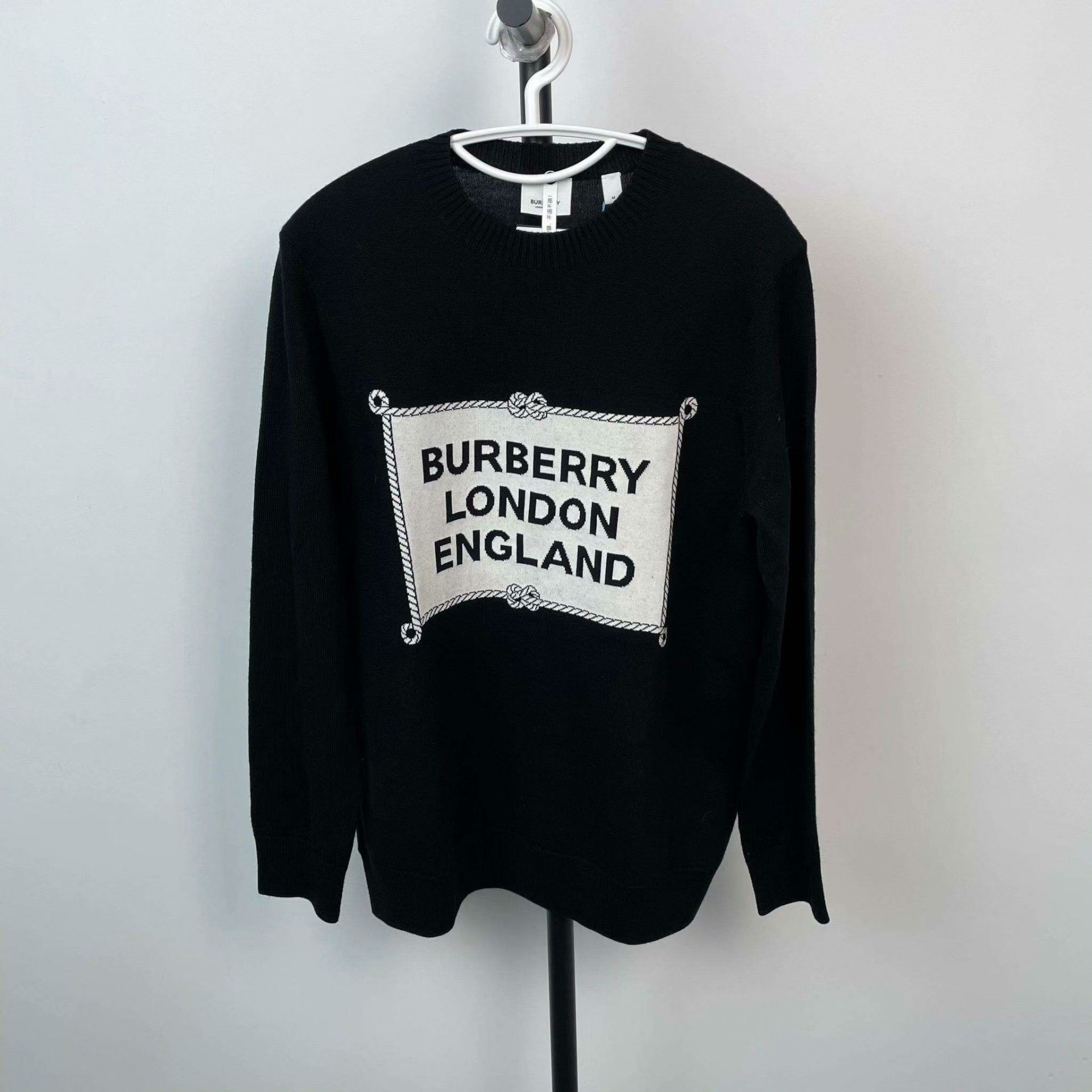 Burberry Burberry Wool Black Hoodie M Men Size US M / EU 48-50 / 2 - 1 Thumbnail