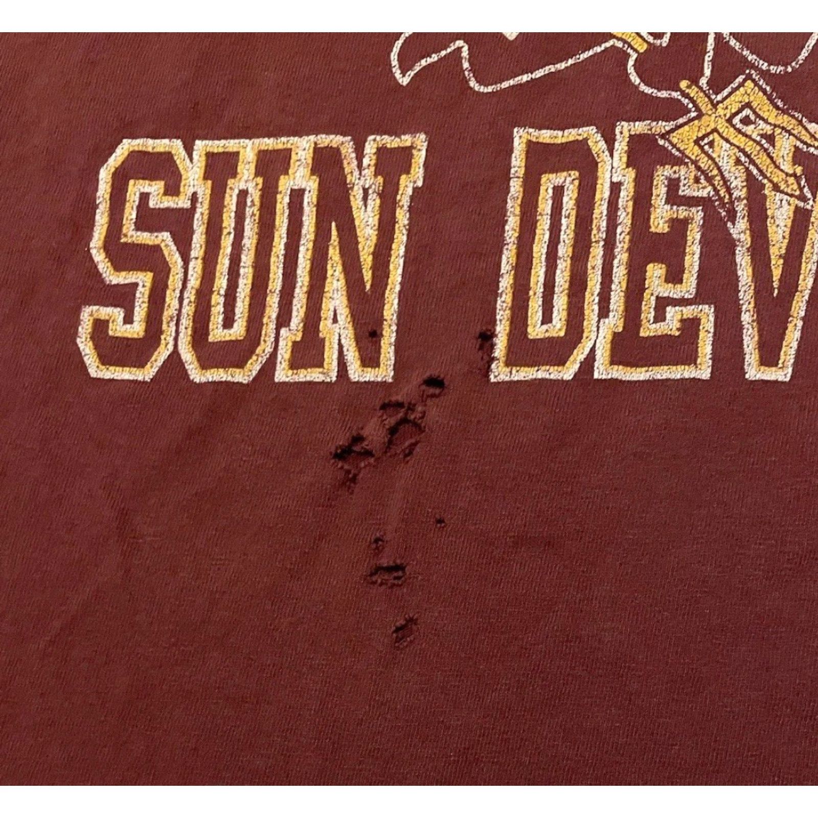 Vintage VINTAGE ASU Sun Devils T-Shirt S Red 90s Grunge Arizona State University PE College Sports Vintage Shirt Mens Size US S / EU 44-46 / 1 - 5 Thumbnail