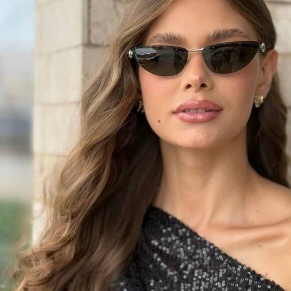 Gucci 🕶️ New Gucci GG1701S 001 Sunglasses - Silver Frame, Grey Size ONE SIZE - 2 Thumbnail