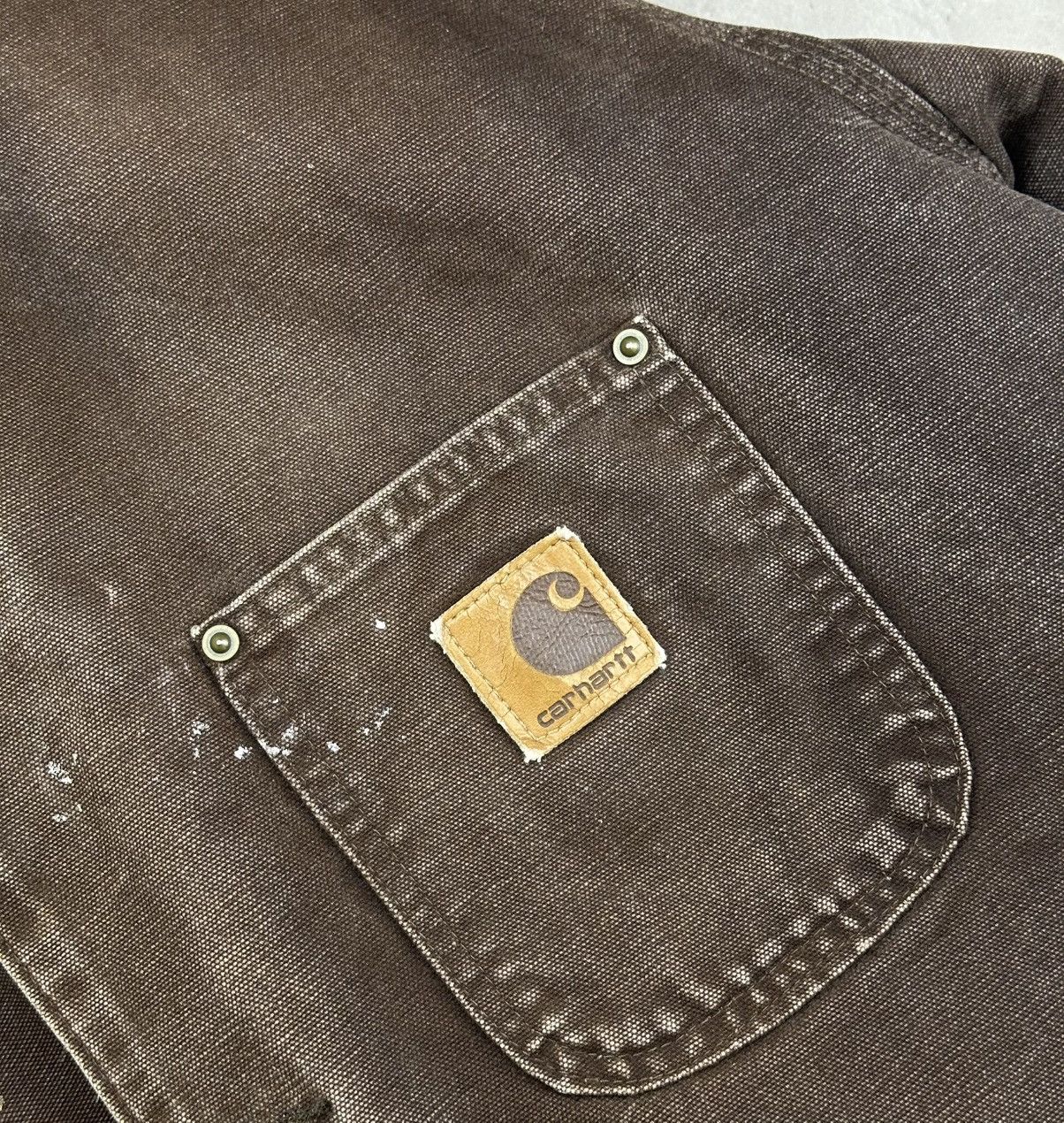 Carhartt Carhartt Distressed Work Jacket Heavy Canvas L Made In USA Size US L / EU 52-54 / 3 - 6 Thumbnail