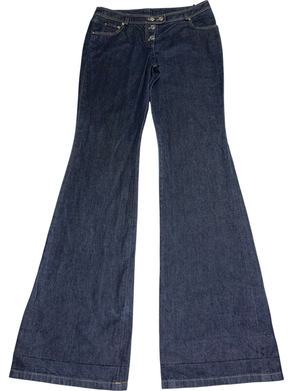 Dior 36 Christian Dior By John Galliano Bootcut Flare Jeans Denim Size US 36 / EU 52 - 1 Thumbnail