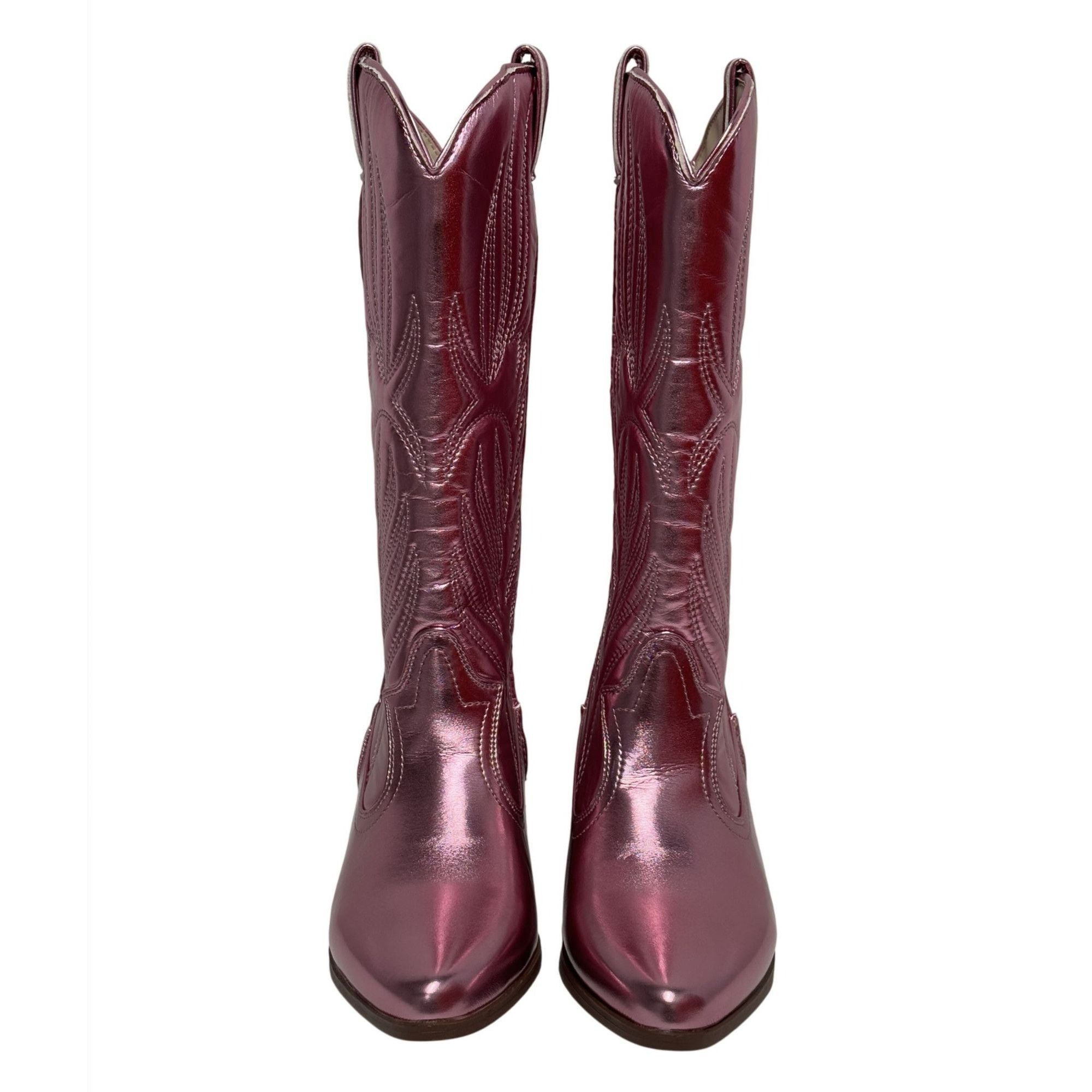 Other QUPID / Montana-73 / Pink Metallic / Chunky / Heel Western Size US 10 / IT 40 - 3 Thumbnail