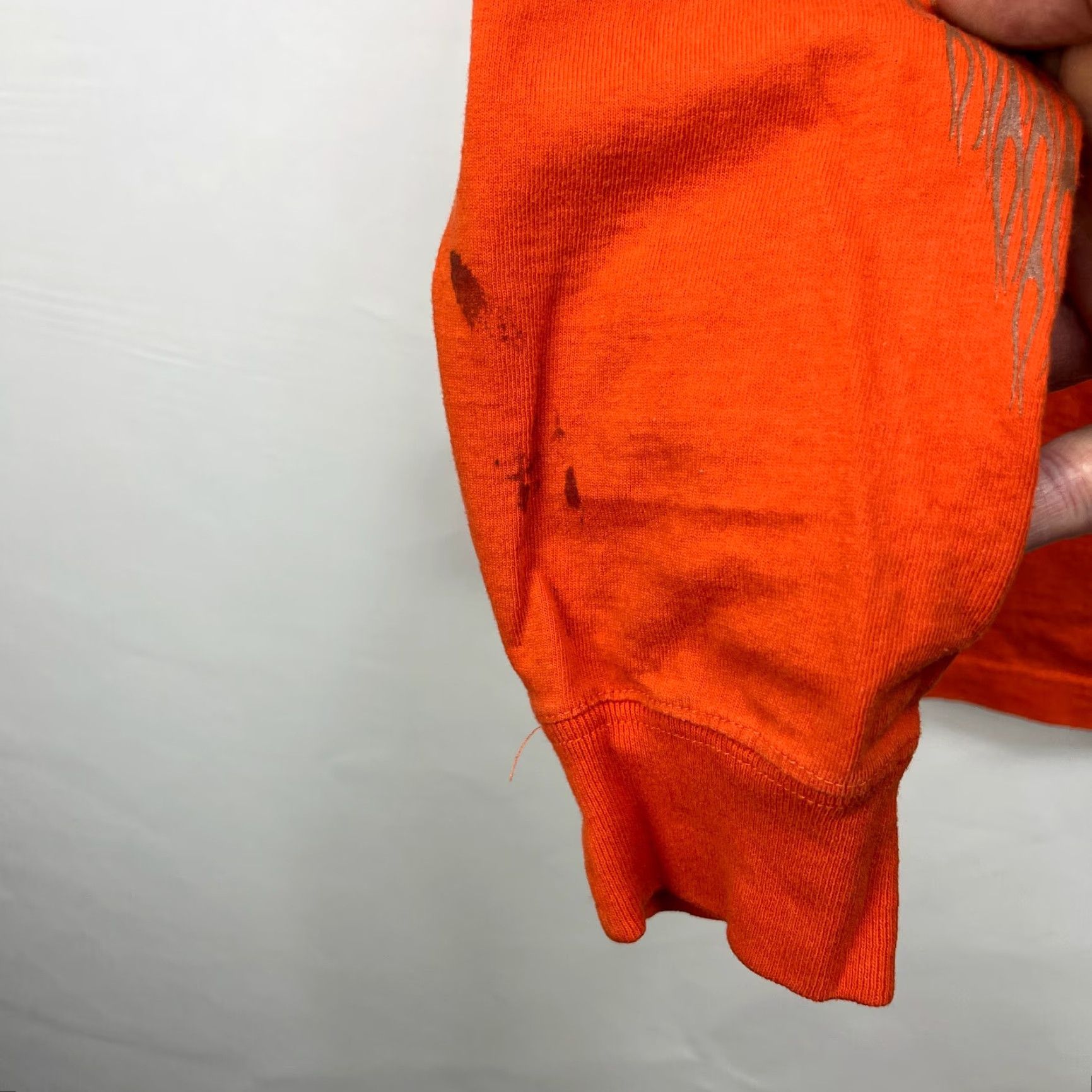 Harley Davidson VINTAGE Harley-Davidson Long Sleeve T-Shirt XL Biker Hot Girl Boobs Flames Orange Men Mens Shirts Size US XL / EU 56 / 4 - 7 Thumbnail
