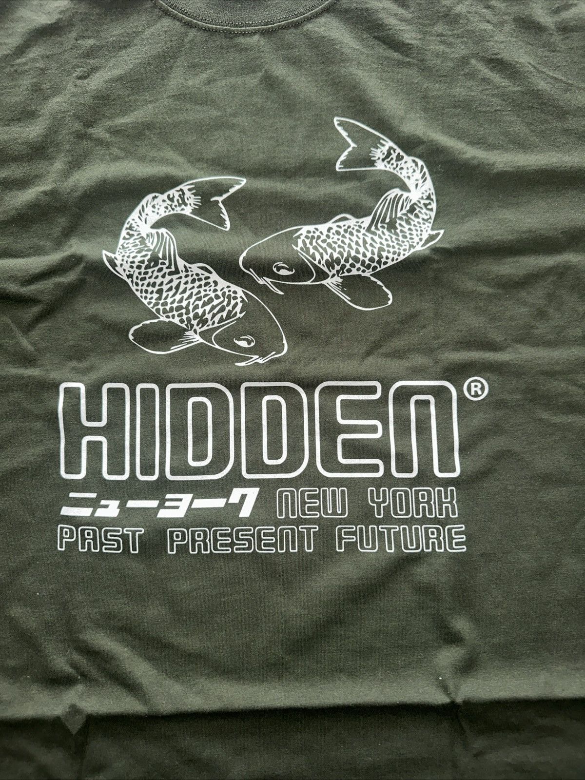Hidden NY Kohaku Tee Dark Green XL Rare Streetwear