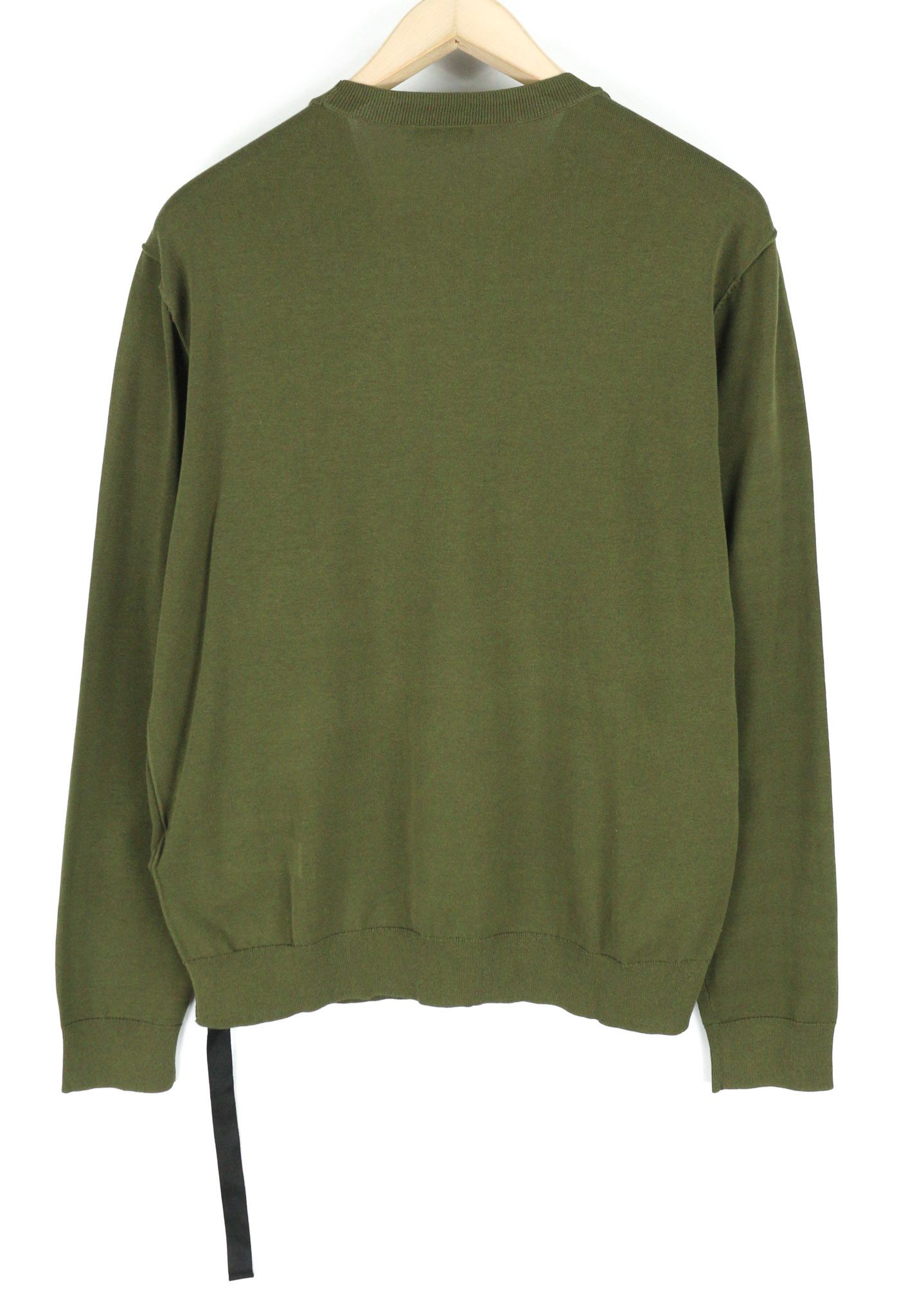 Diesel K-NAVAJO L Green Crew Knit Patch Jumper 40129 Size US L / EU 52-54 / 3 - 2 Thumbnail