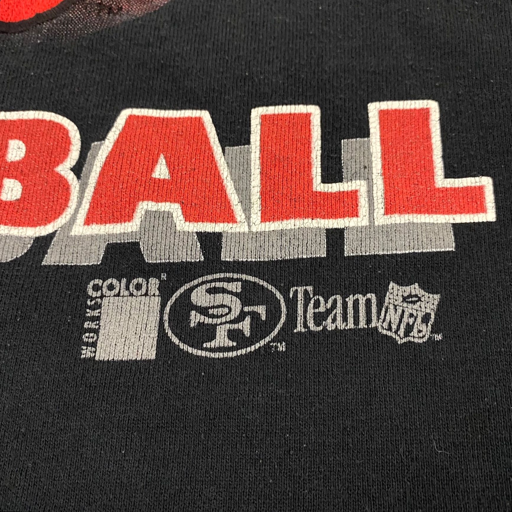 NFL VINTAGE NFL San Francisco 49ers Mens 2XL Black Pullover Crewneck Sweatshirt USA 90s Size US XXL / EU 58 / 5 - 3 Thumbnail