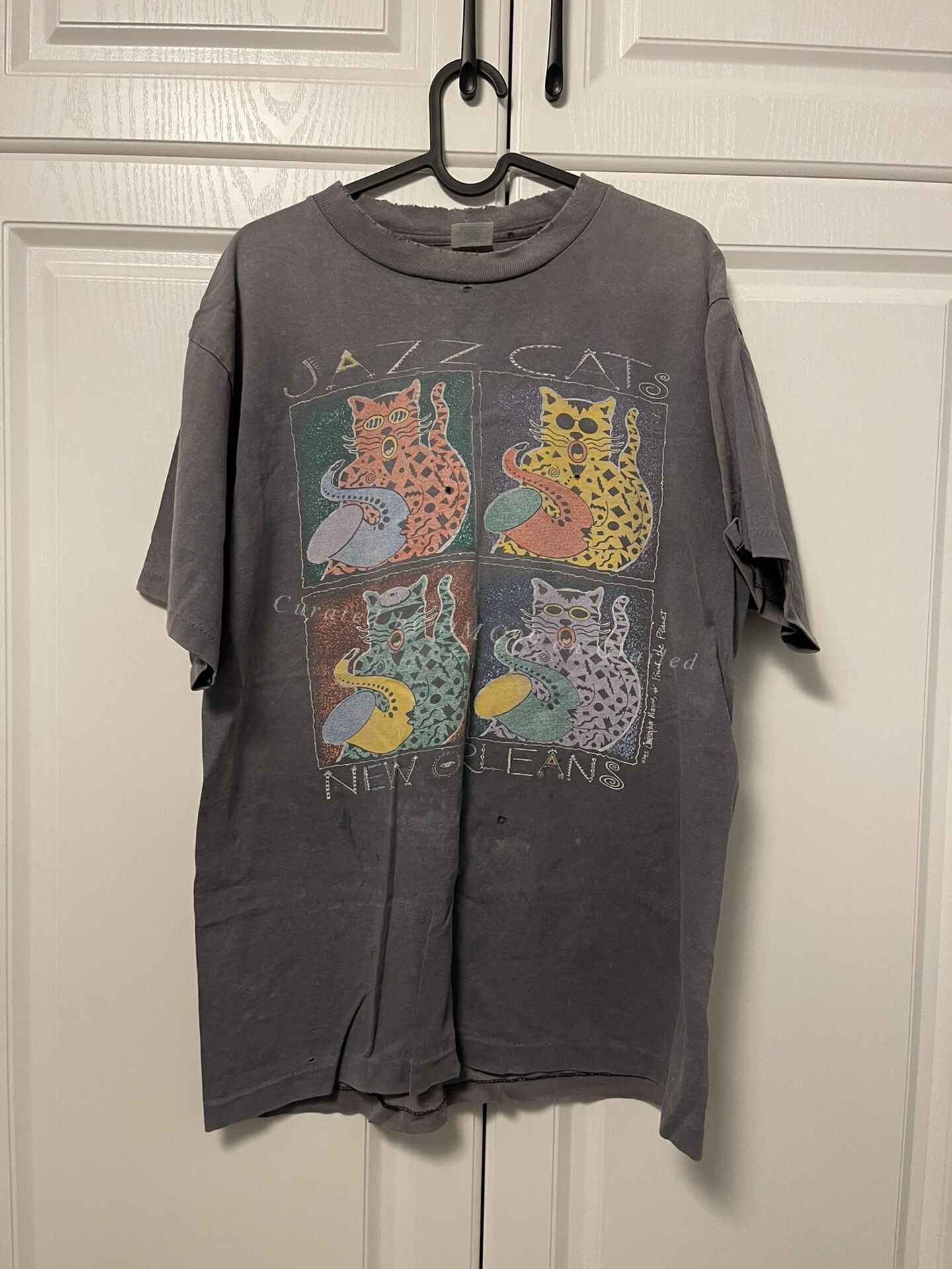 Other Vintage JazzCat Short Sleeve Tee Size US XL / EU 56 / 4 - 1 Thumbnail