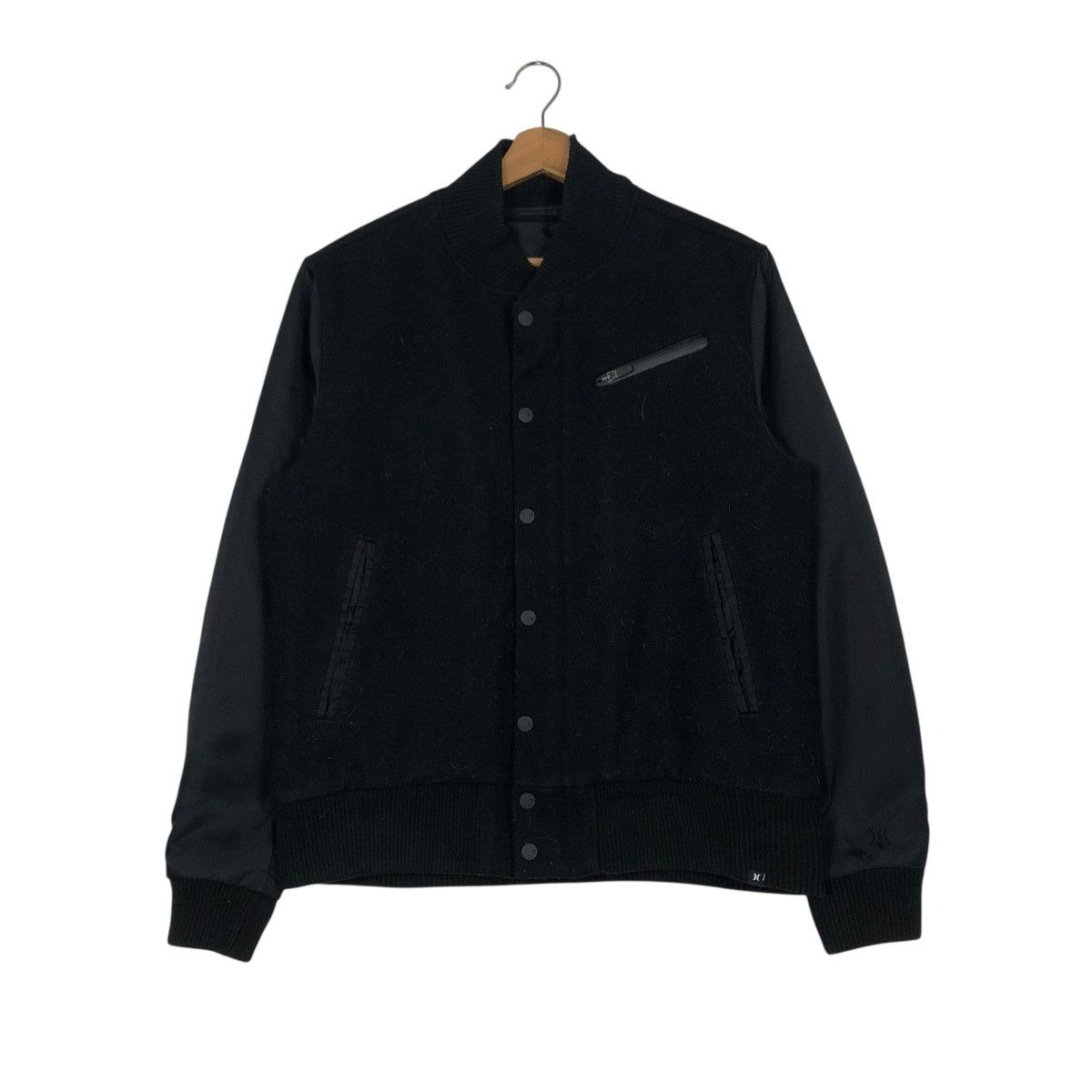 Japanese Brand 🔥RICH BLACK BOMBER JACKET DESIGN HURLEY ISSEY MIYAKE Size US M / EU 48-50 / 2 - 3 Thumbnail