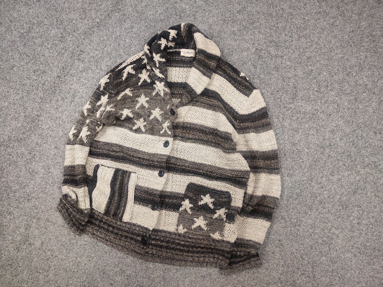 Polo Ralph Lauren Vintage Archive Ralph Lauren Supply Knit USA Flag Cardigan Size US S / EU 44-46 / 1 - 4 Thumbnail