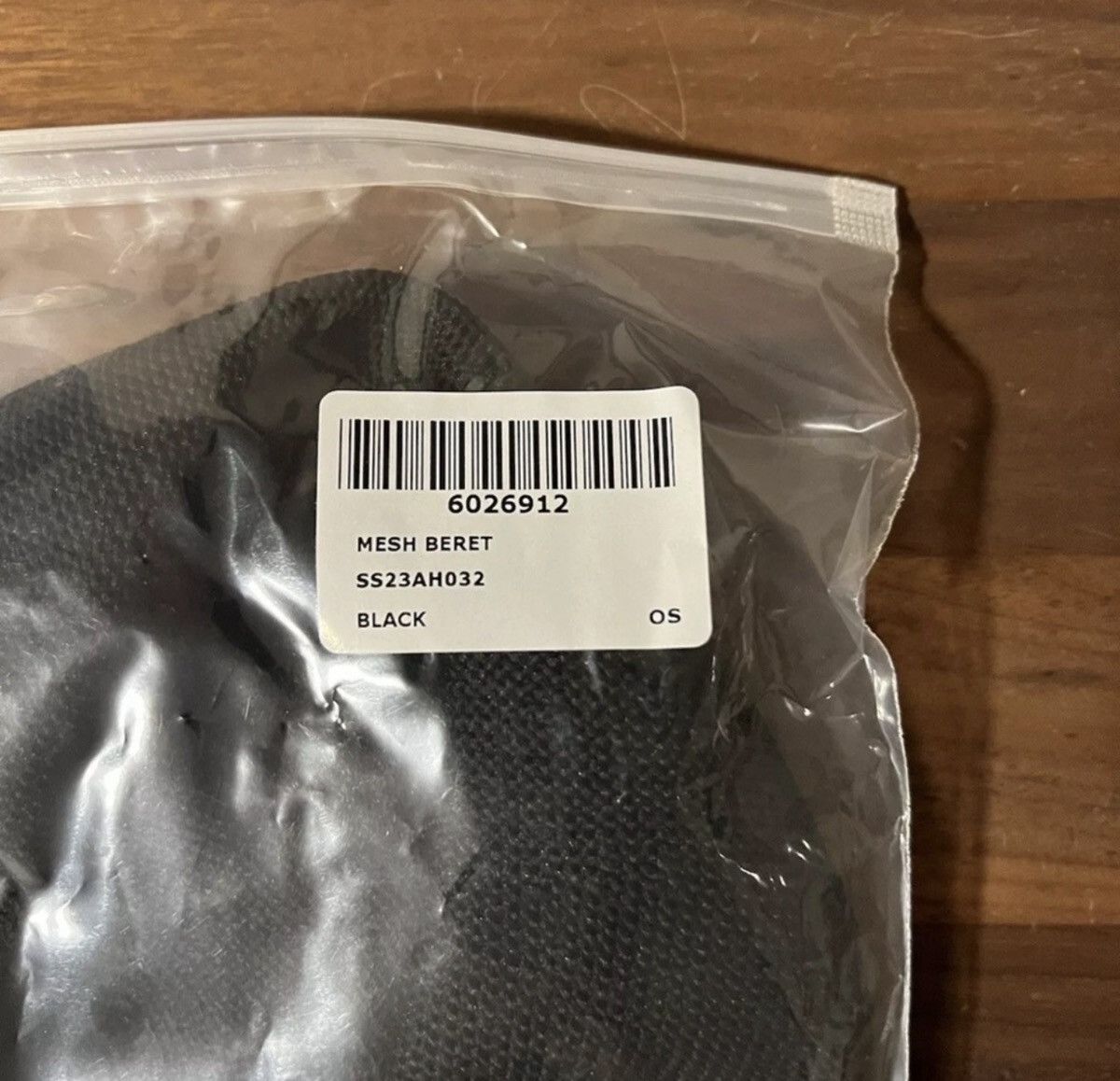 Aime Leon Dore Aime Leon Dore ALD Basketweave Beret Black Cotton Knit Mesh Size ONE SIZE - 6 Thumbnail