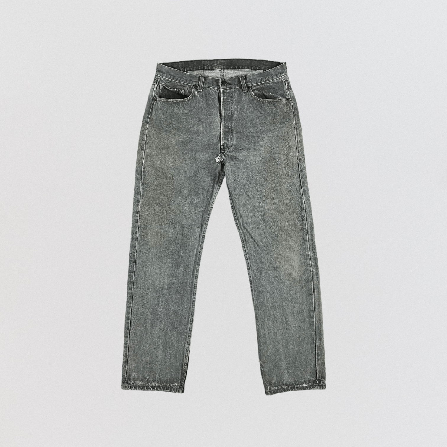 Levi's × Vintage Vintage 90s Faded Black Levis 501 Jeans-JM2279 Size US 34 / EU 50 - 1 Thumbnail