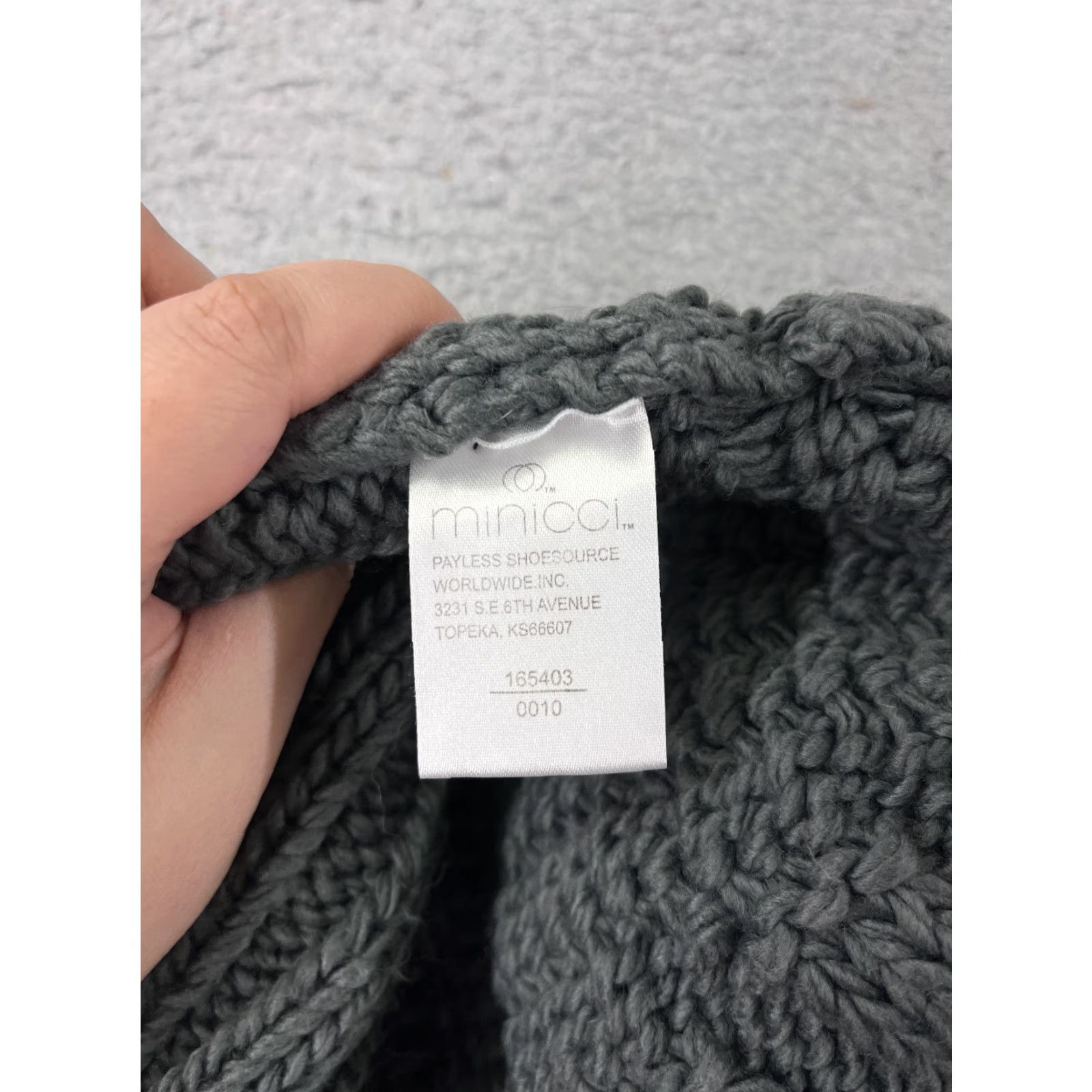Vintage Minicci Beanie Beanie Womens One Size Gray Knit Zig Zag 100% Acrylic Winter Ski Outdoor Hat Mens Womens Size ONE SIZE - 6 Thumbnail