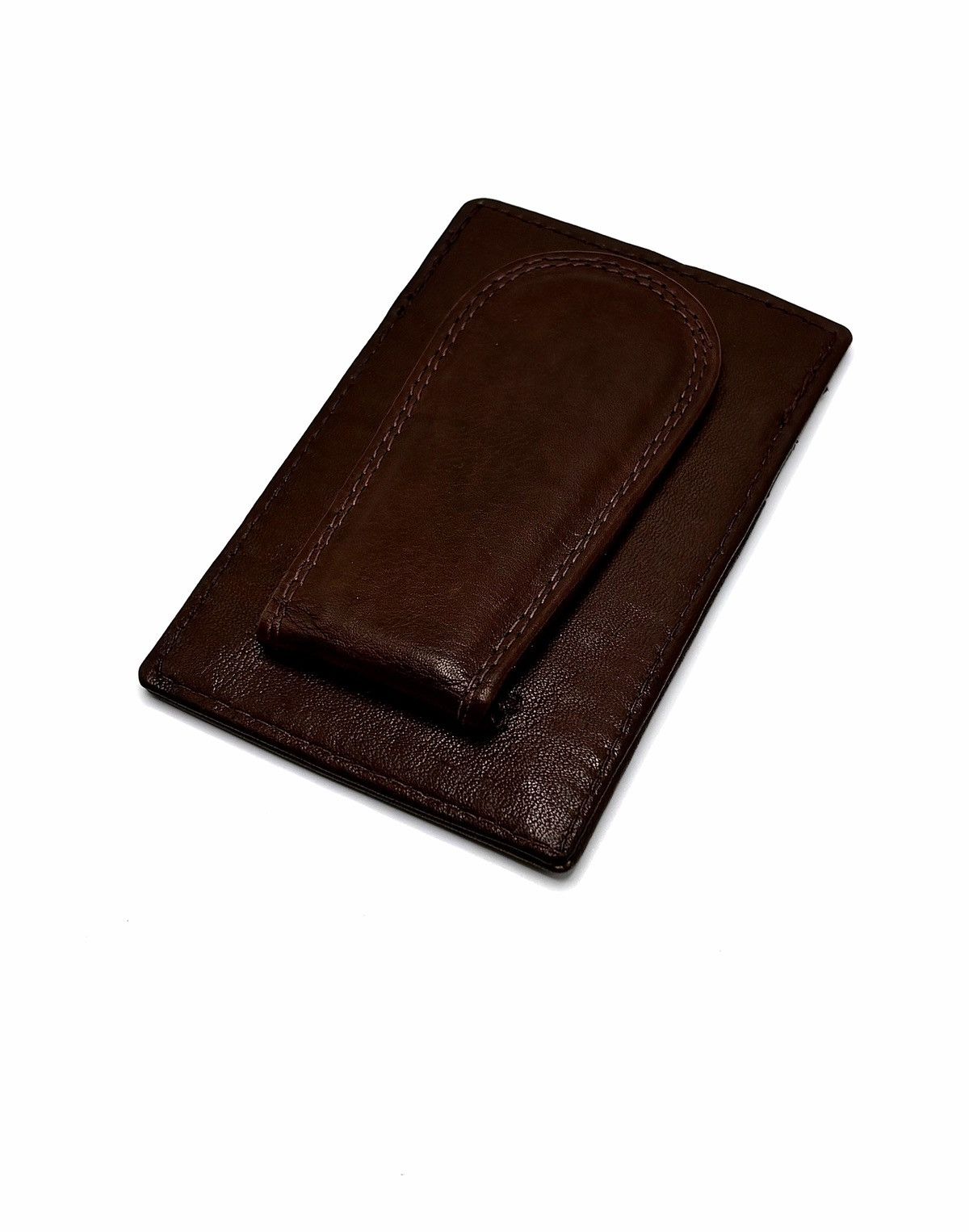 Genuine Leather Italian Leather Money Clip Card Holder Size ONE SIZE - 5 Thumbnail