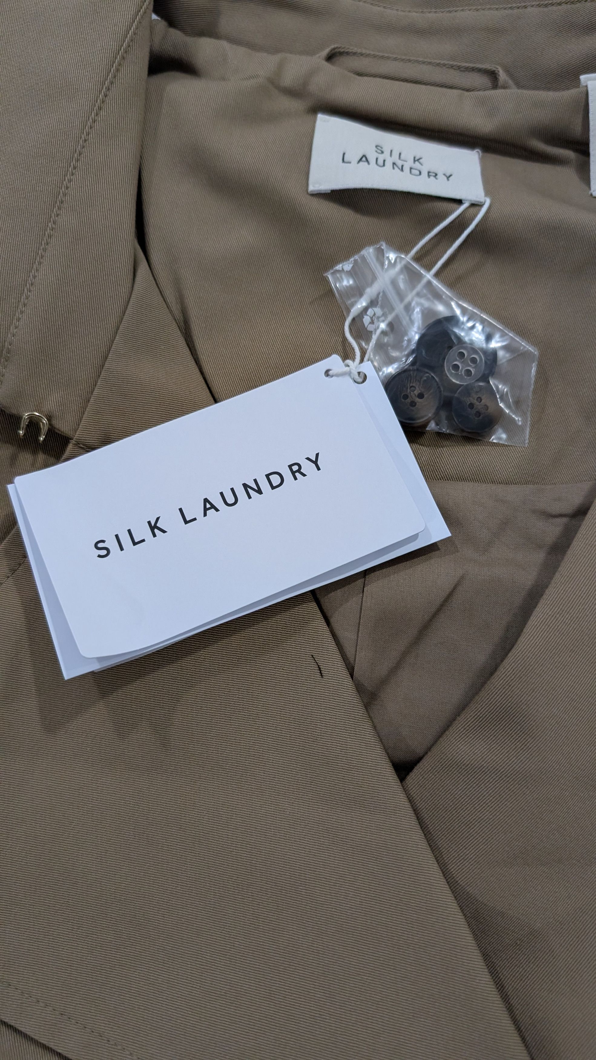 Silk Laundry Silk Laundry The Italian Trench Coat Womens L Size L / US 10 / IT 46 - 17 Thumbnail
