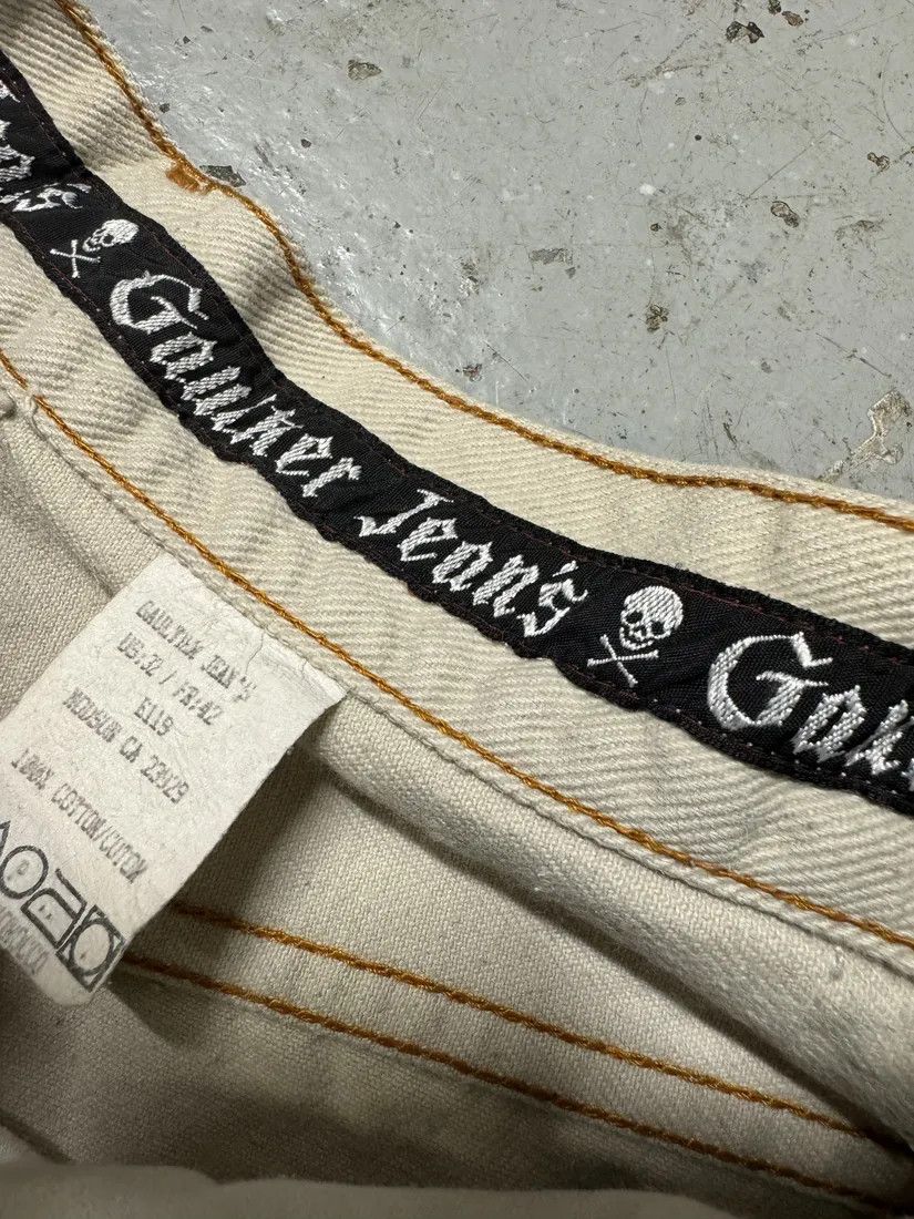 Jean Paul Gaultier × Vintage 2000s Jean Paul Gaultier Minimalist Beige Pants Size 25" / US 0 / IT 36 - 9 Thumbnail