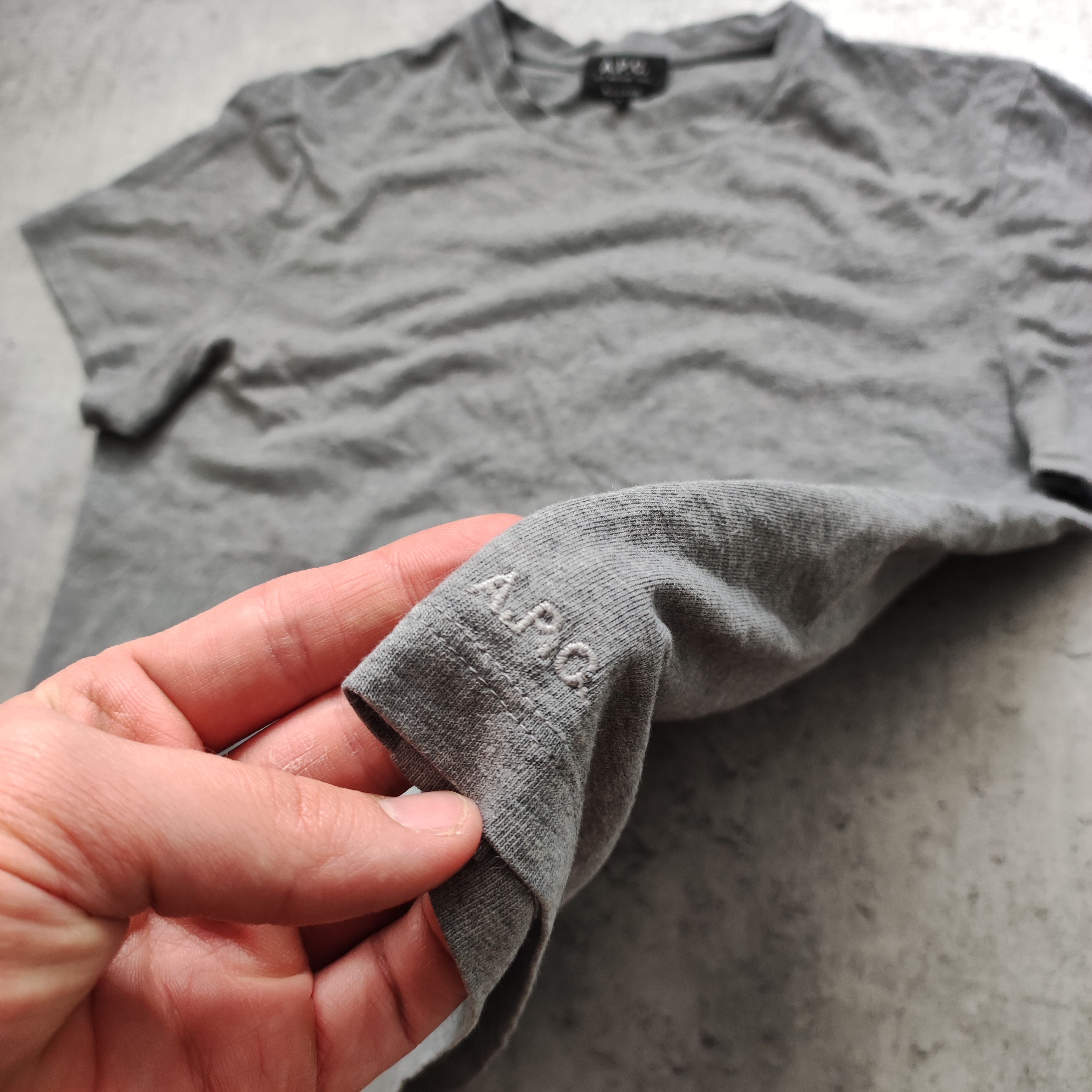 A.P.C. A.P.C Paris Classic Cotton Small Logo Tshirt Size US L / EU 52-54 / 3 - 6 Thumbnail