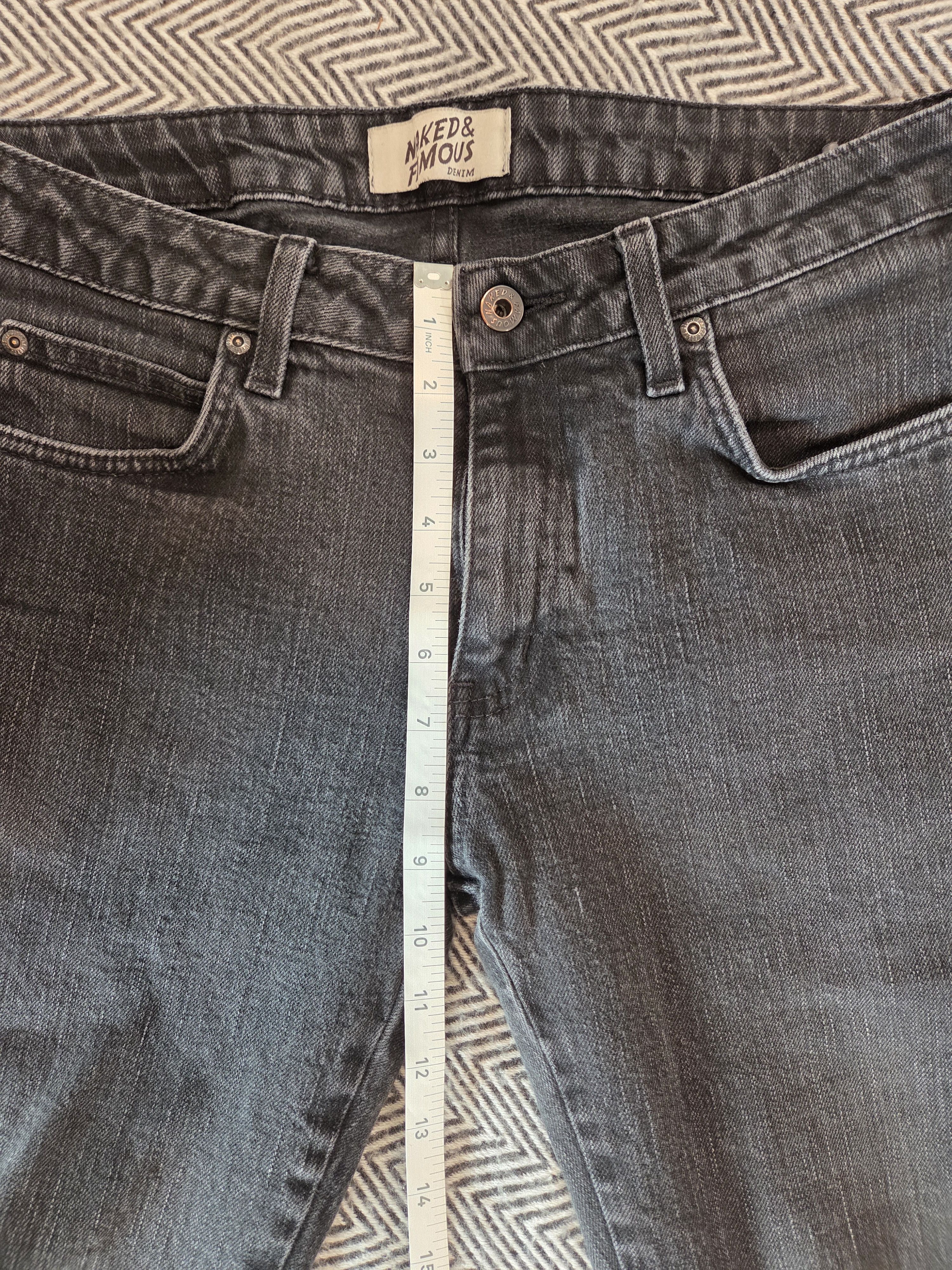 Naked & Famous Kihon Black Stretch Size US 34 / EU 50 - 7 Thumbnail