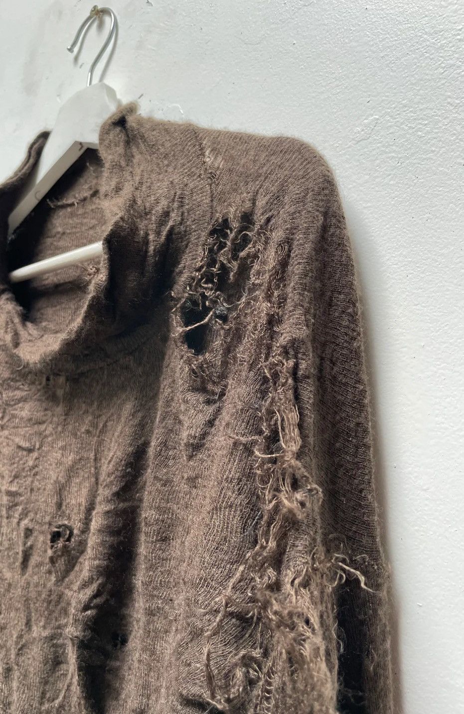 Handmade Thrashed Cropped Spooky Knit Size US M / EU 48-50 / 2 - 4 Thumbnail