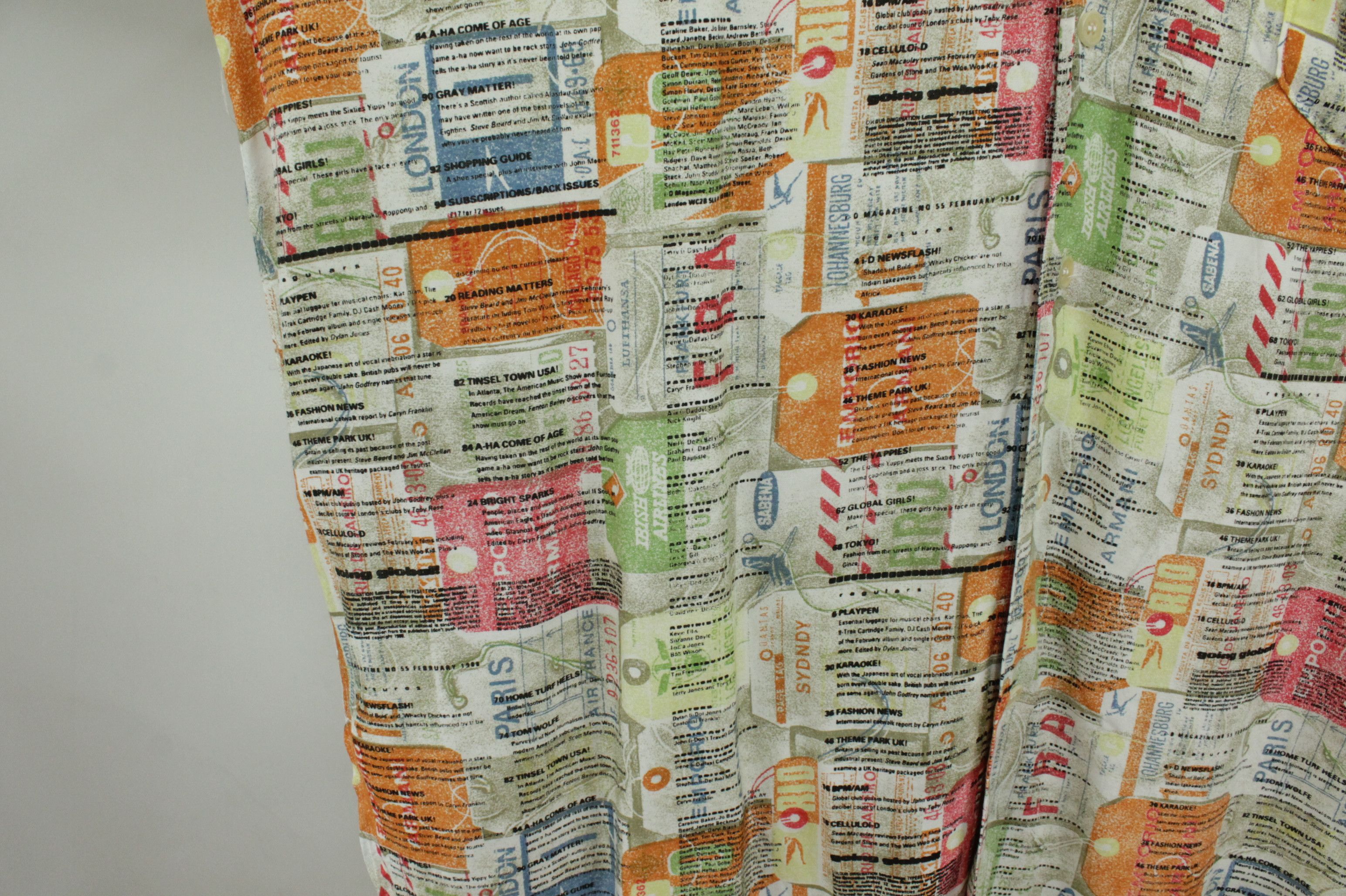 Emporio Armani RARE Vintage Emporio Armani Ticket Pattern Shirt Size US L / EU 52-54 / 3 - 9 Thumbnail
