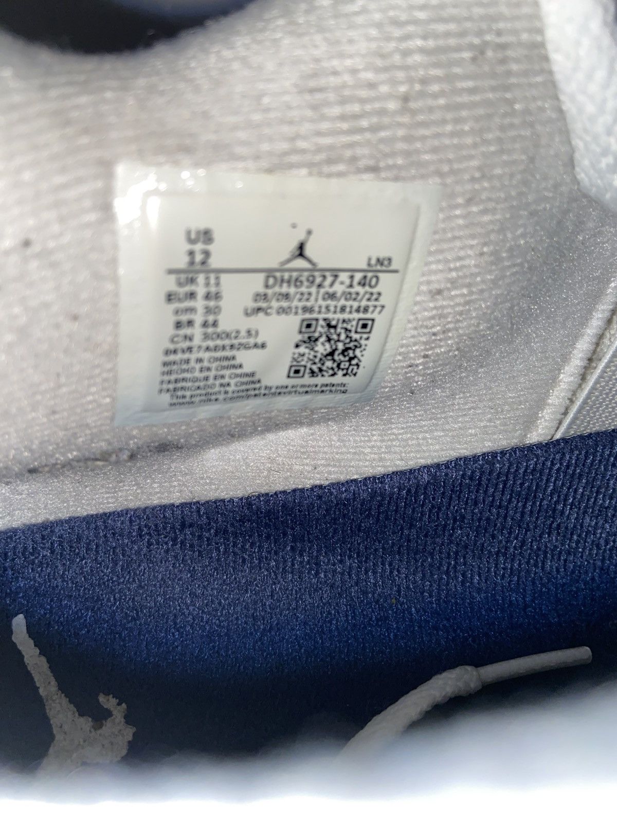 Jordan Brand Jordan 4 Retro Midnight Navy US Men's 12 Used Size US 12 / EU 45 - 8 Thumbnail