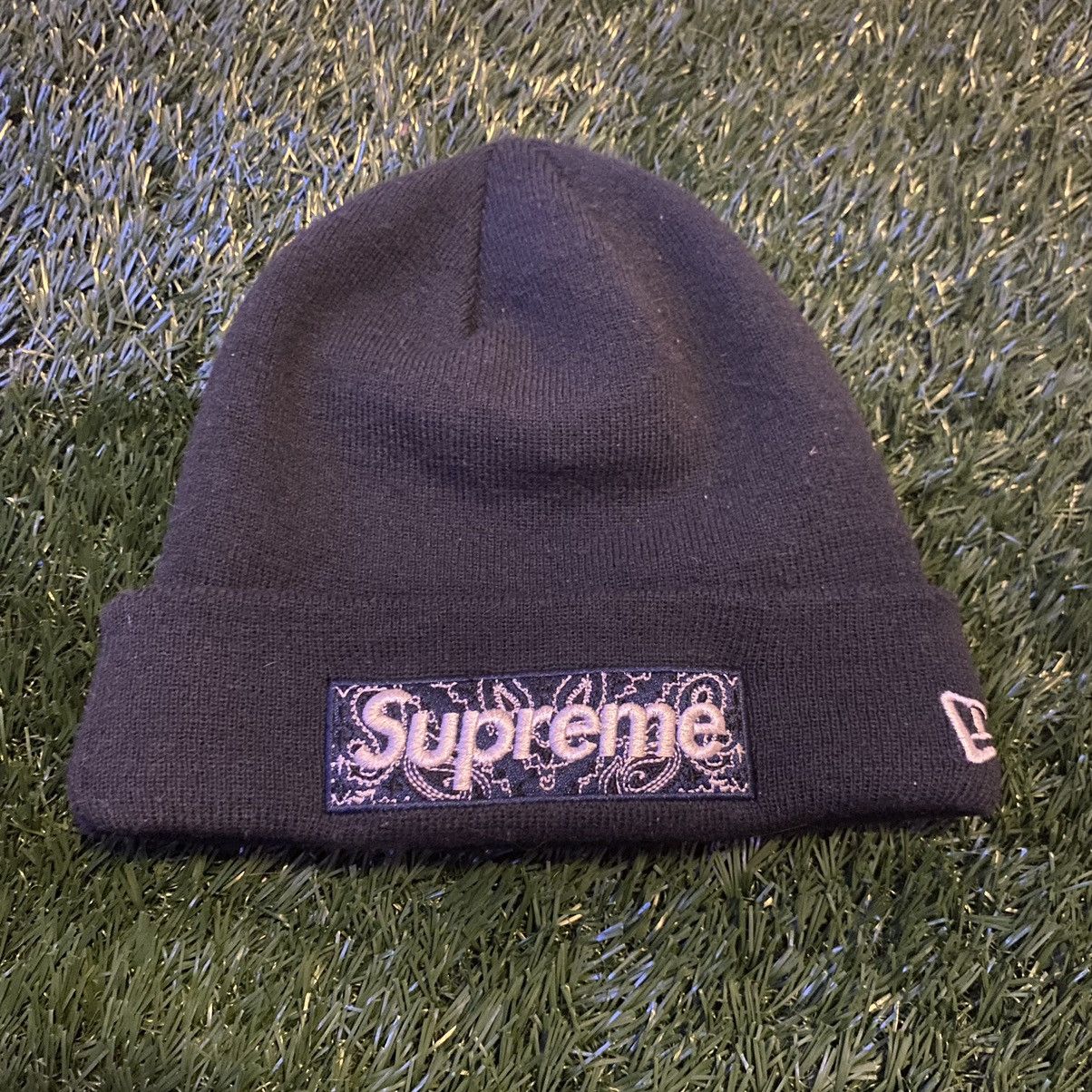 Supreme Bandana Box Logo Beanie | Grailed