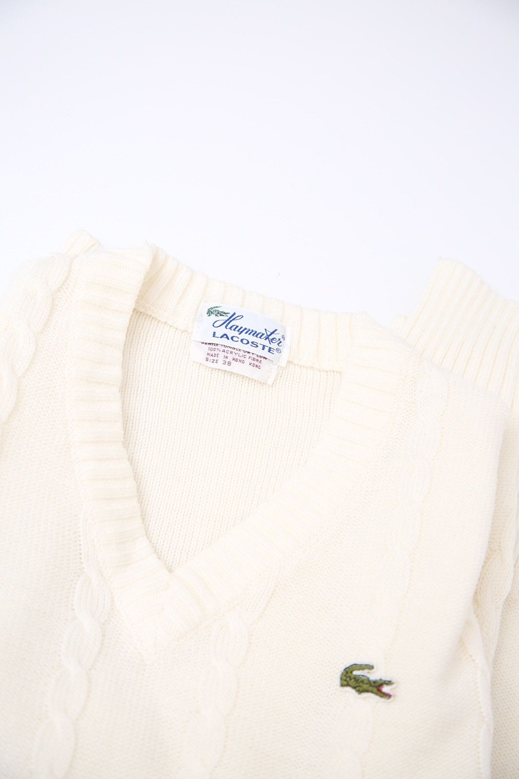 Lacoste × Vintage Vintage Lacoste Knit Sweater Y2K Logo Size S / US 4 / IT 40 - 3 Thumbnail