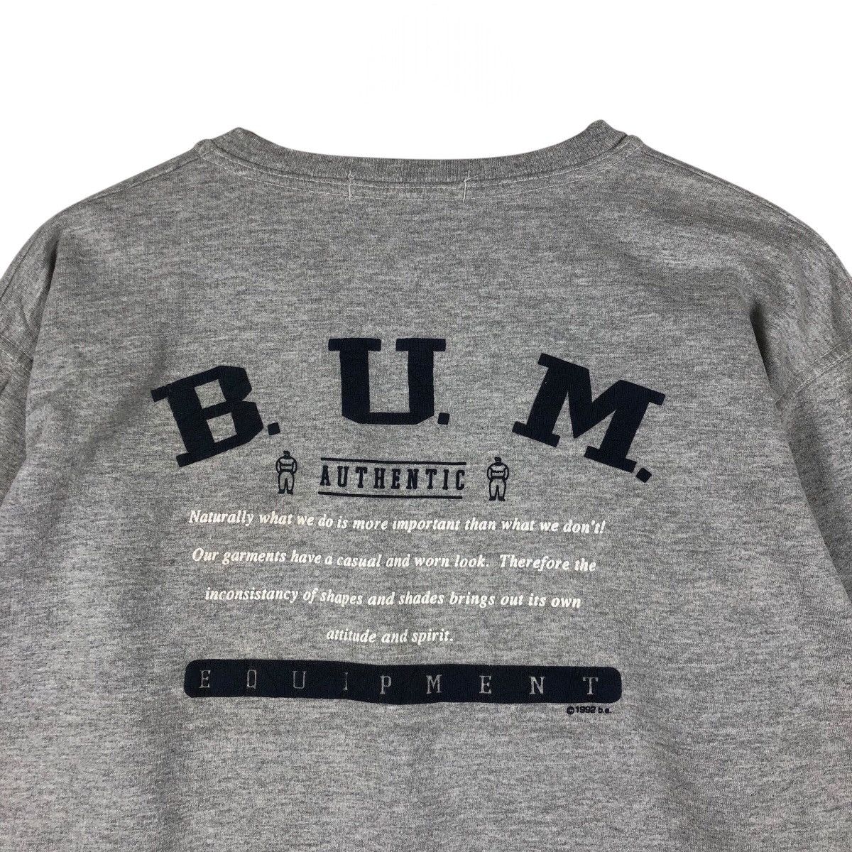 B.U.M Equipment Vintage 1992 B.U.M. Equipment Sweatshirt Size US L / EU 52-54 / 3 - 6 Thumbnail