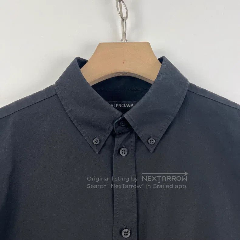Balenciaga Balenciaga Black Vinyl Embroidered Coke Shirt Size XS / US 0-2 / IT 36-38 - 6 Thumbnail