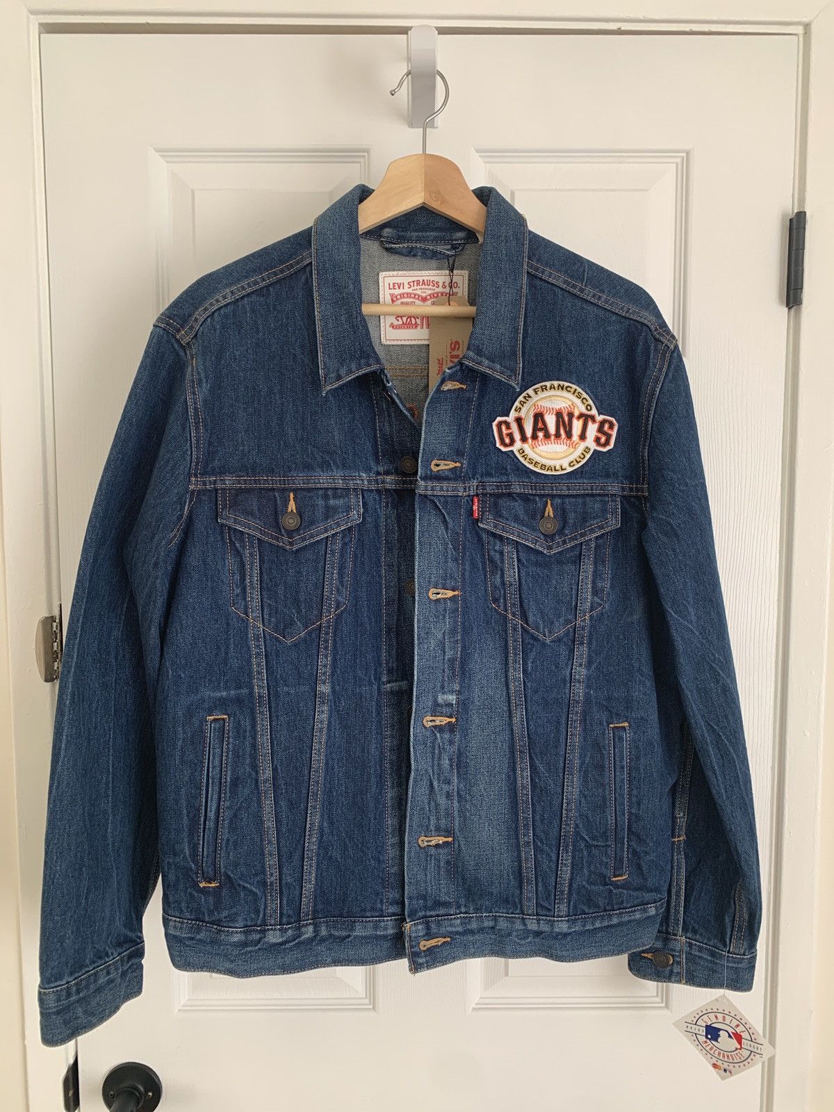 Levis giants jean jacket best sale