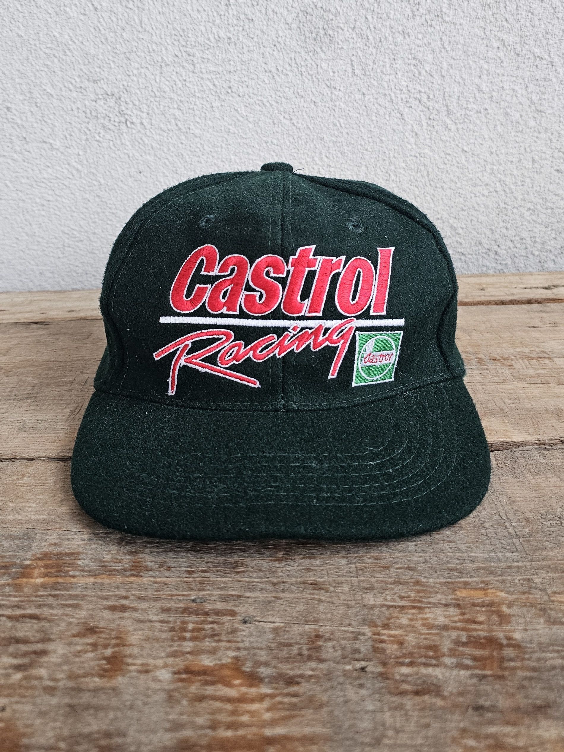 Vintage Castrol Racing Big Logo Wool Hat Size ONE SIZE - 1 Thumbnail