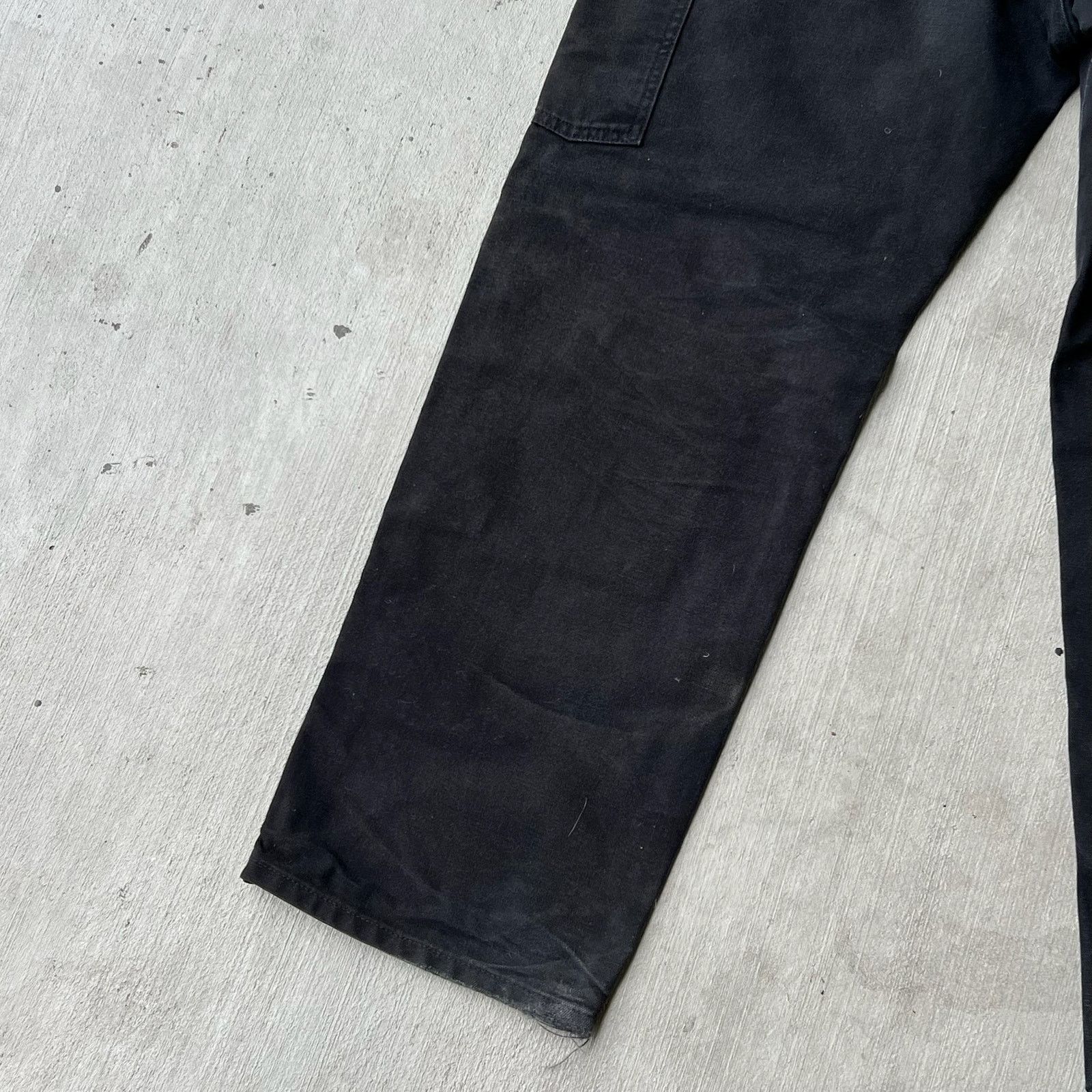 Carhartt × Vintage Carhartt faded black double knee work wear carpenter pants Size US 33 - 12 Thumbnail