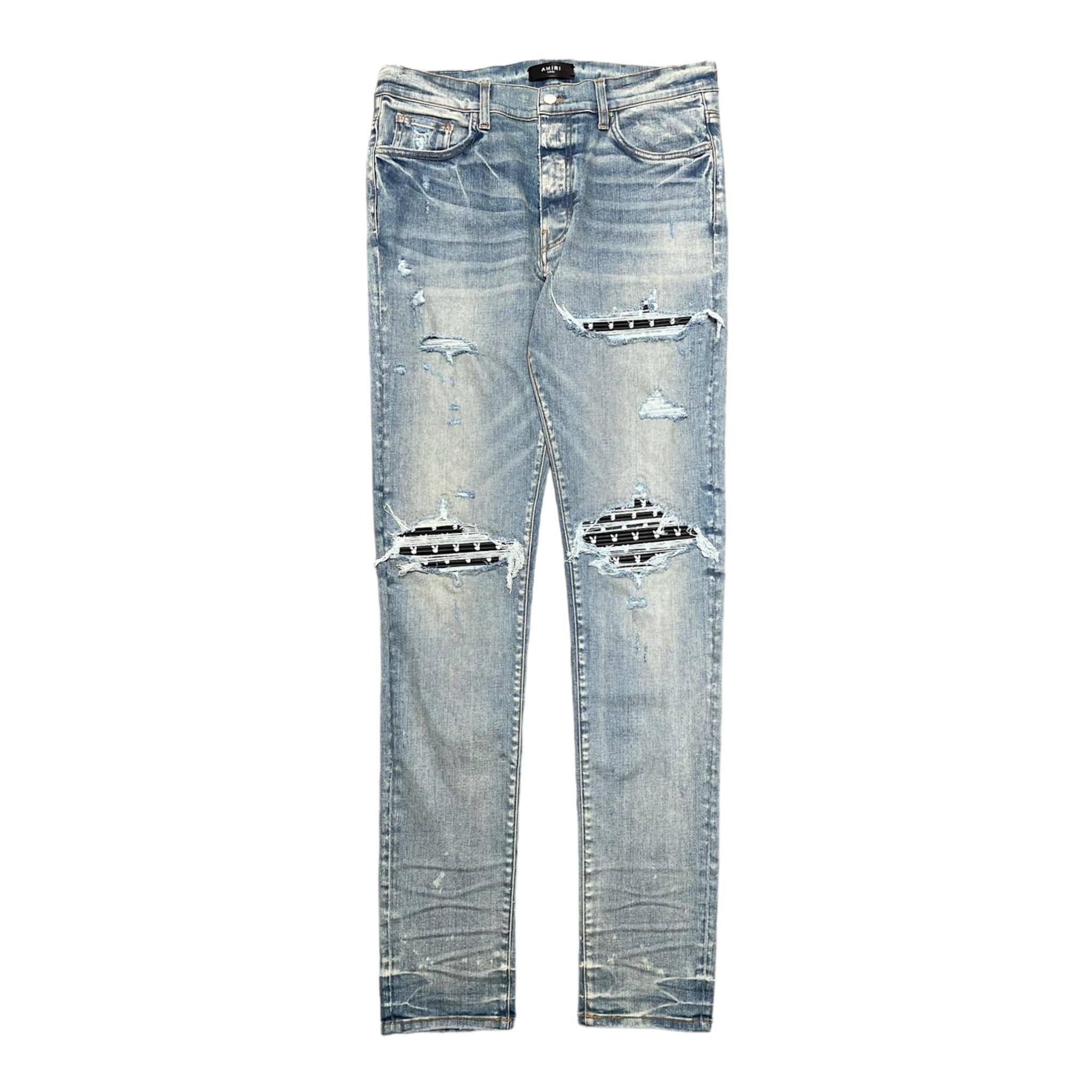 パンツ Amiri MX1 Leather Logo Jeans 30 CLUB AMIRI MX1 JEAN (MENS) – HIRSHLEIFERS