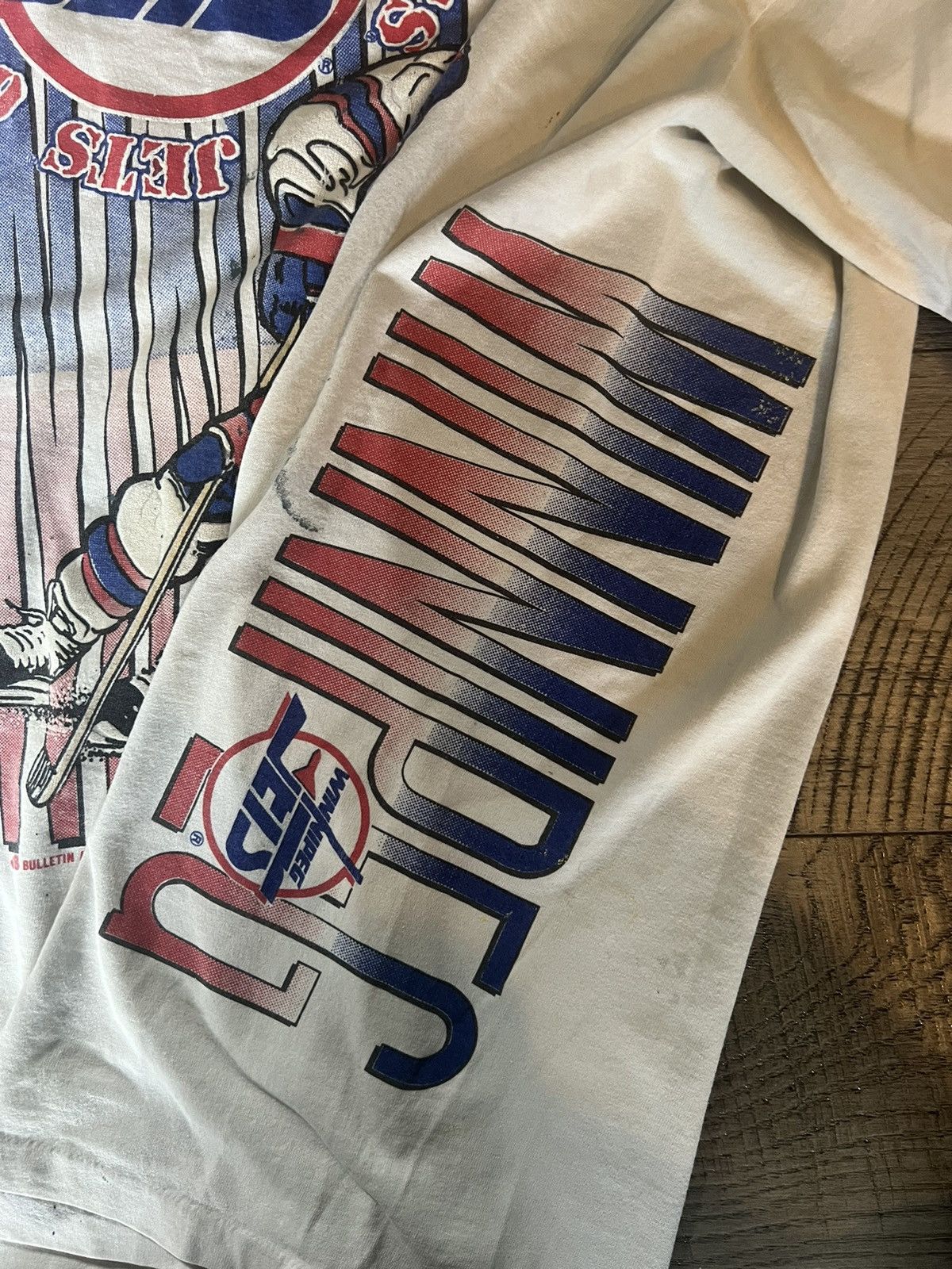 NHL × Russell Athletic 🔥1990🔥 Winnipeg Jets AOP shirt Size US L / EU 52-54 / 3 - 5 Thumbnail