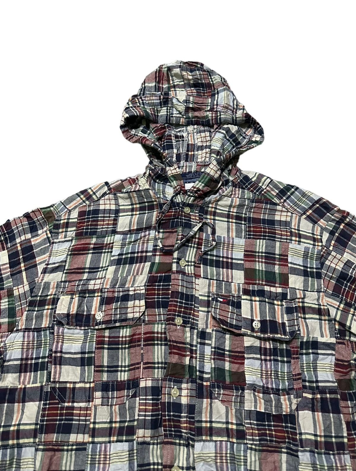 Tommy Hilfiger Tommy hilfiger patchwork button up shirts hoodie Size US S / EU 44-46 / 1 - 3 Thumbnail