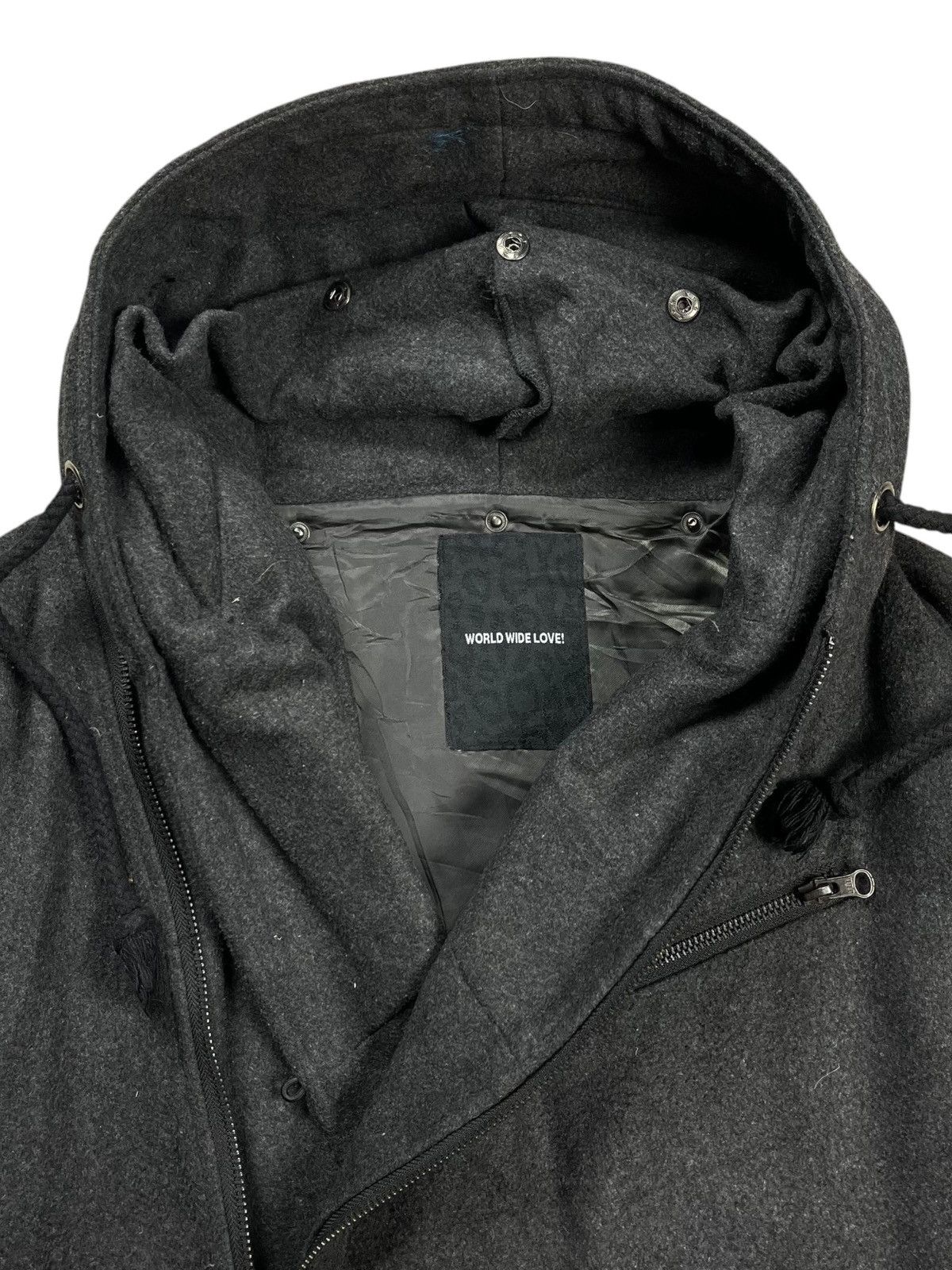BUFFALO BOBS 2000s Worldwide Love Asymetrical Apocalyps Style Bono Jacket Size US M / EU 48-50 / 2 - 10 Thumbnail