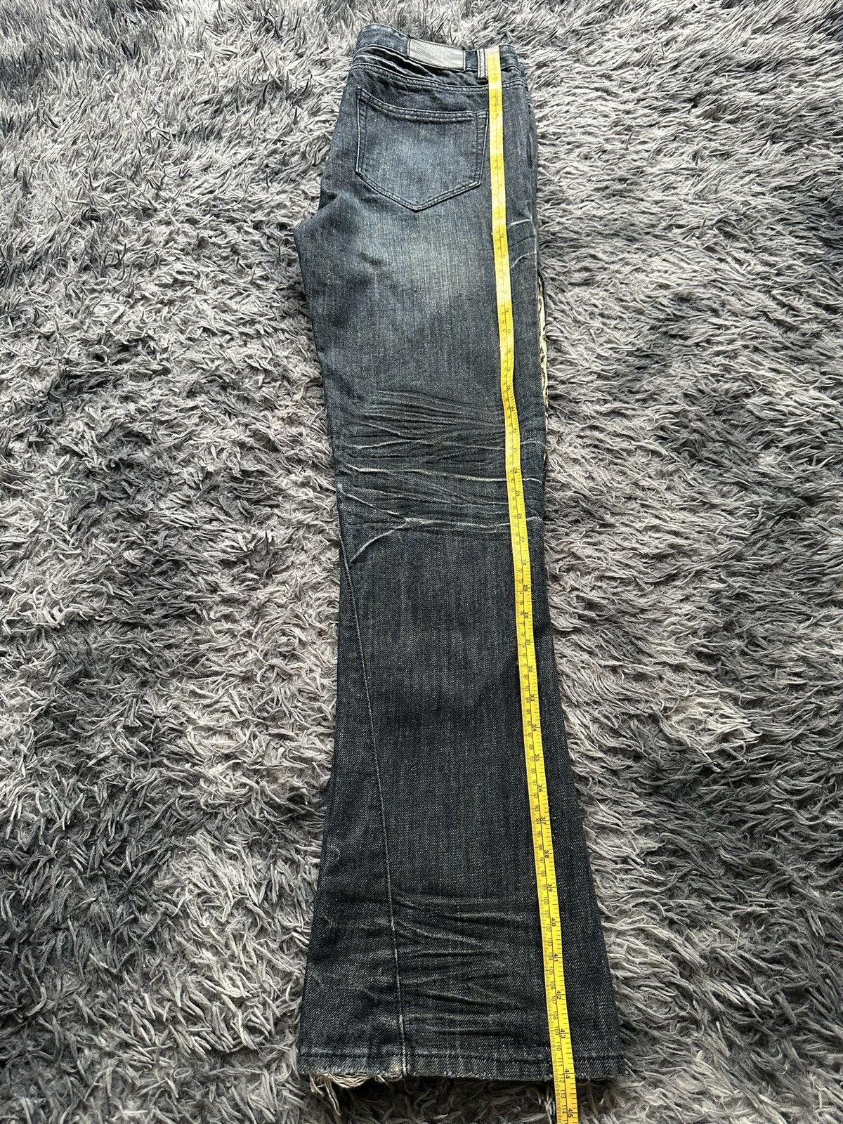 BERNINGS SHO 00's Berning Sho Black Label snake skin flared denim Size US 35 - 20 Thumbnail
