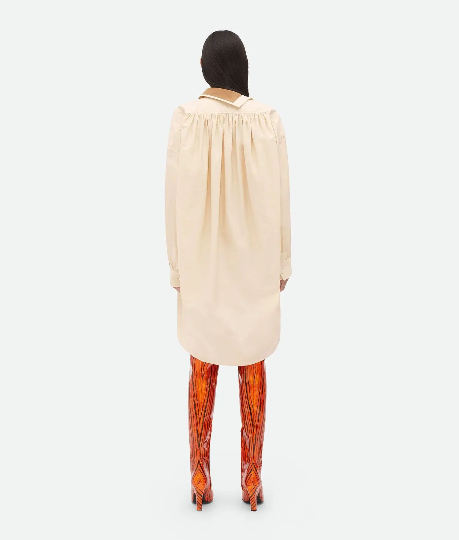 Bottega Veneta o1bcso1str0725 Compact Cotton Dress in Seashell Size M / US 6-8 / IT 42-44 - 3 Thumbnail