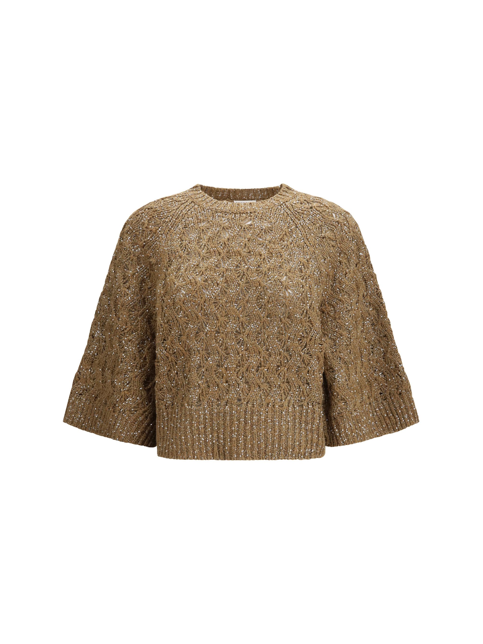 Brunello Cucinelli Open-knit construction Sweater Size L / US 10 / IT 46 - 1 Thumbnail